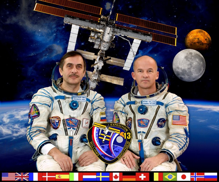 ISS Expedition 13 crew (official picture)