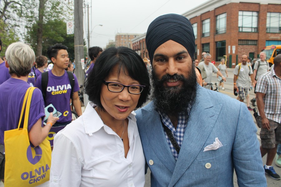 Jagmeet Singh and Olivia Chow (15219633892)