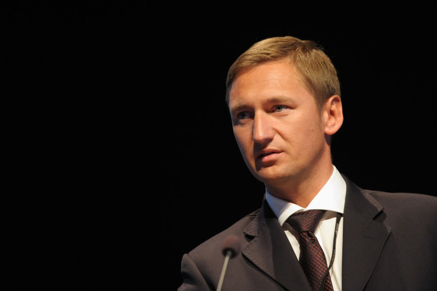 Olgierd Geblewicz fran Parliamentary Forum of the Southern Baltic Sea talar vid BSPC-s mote i Visby 2008-09-01 (1)