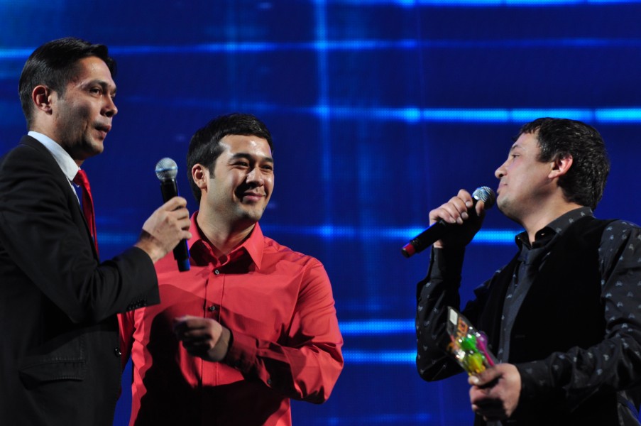 Otabek Mahkamov, Ulugʻbek Qodirov, and Tohir Sodiqov (3.8.2013)