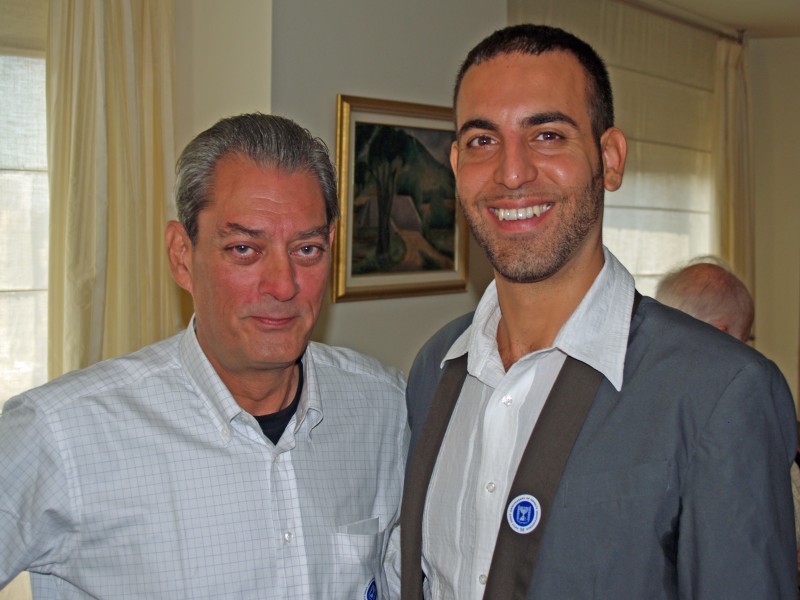 Paul Auster and Yaniv Halily by David Shankbone (2885250371)