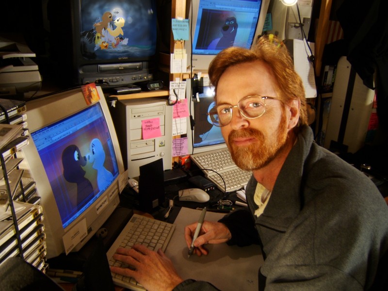 Phil Nibbelink in his studio