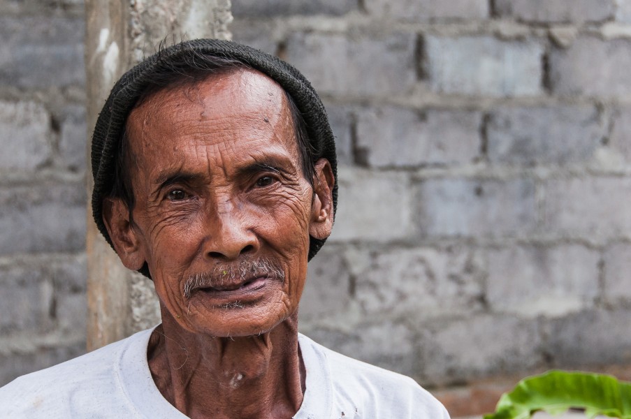 Portrait of a Balinese man; August 2010