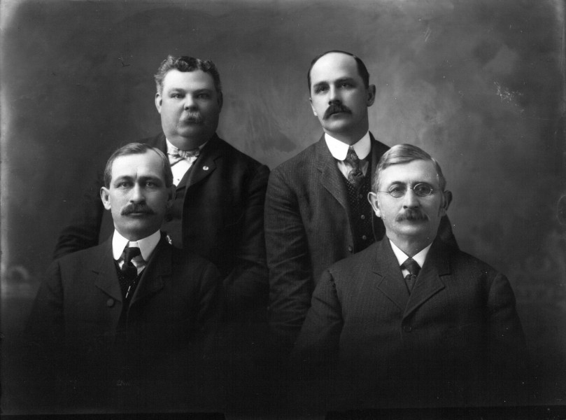 Portrait photograph of four men n.d. (3194481078)