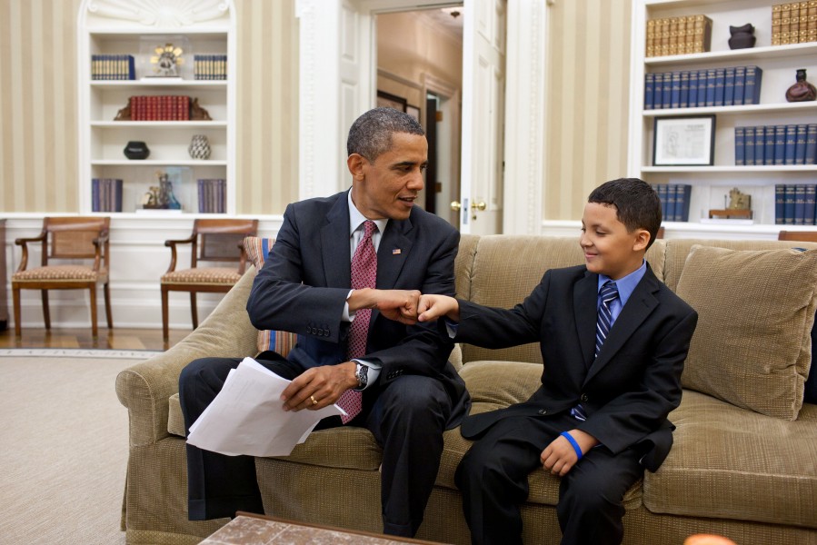President Obama greets Make-a-Wish child Diego Diaz - June 23 2011