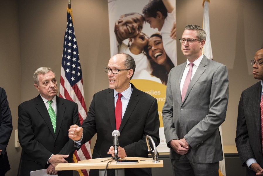 Secretary Perez at press conference at Center for Economics Progress (28014072672)