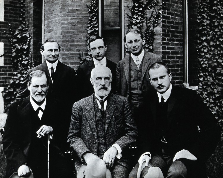 Sigmund Freud, Stanley Hall, Carl Gustav Jung, Abraham Arden Wellcome V0027599