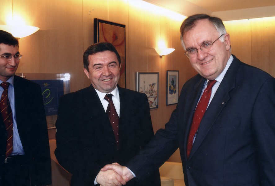Strasburq - Avropa Şurasinin baş katibi Valter Shvimmerlə (12-17 aprel 2003)