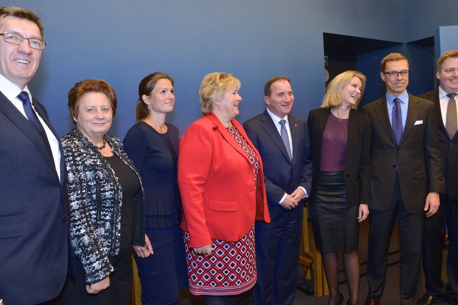 The Prime Ministers of the Nordic Council in October 2014 - 04