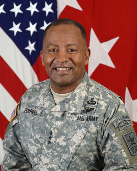 U.S. Army Lt. Gen. Robert Ferrell, the chief information officer of the U.S. Army, poses for a command portrait at the Army Portrait Studio of the Pentagon in Washington Jan. 7, 2014 140107-A-SS368-001