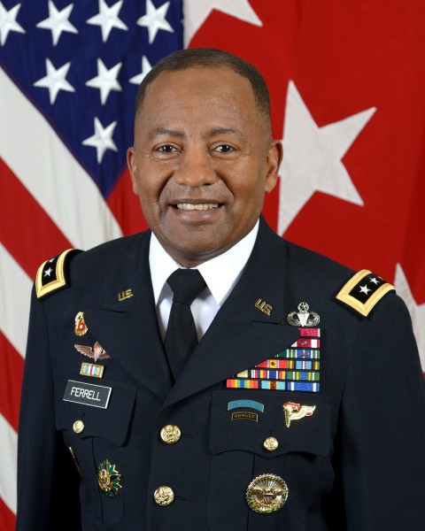 U.S. Army Lt. Gen. Robert Ferrell, the chief information officer of the U.S. Army, poses for a command portrait at the Army Portrait Studio of the Pentagon in Washington Jan. 7, 2014 140107-A-SS368-003