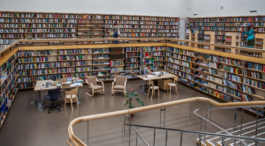 Vyborg city library interior
