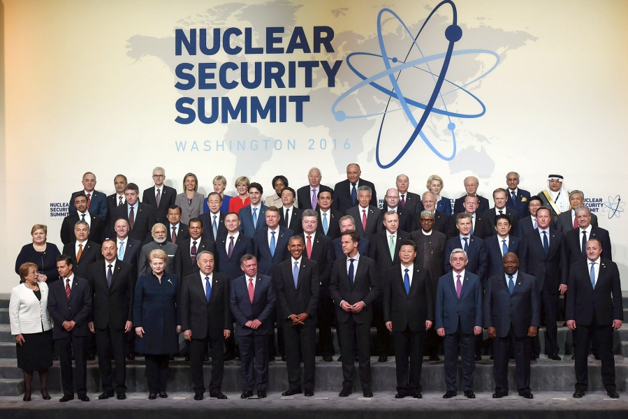 World leaders at the 2016 Nuclear Security Summit in Washington