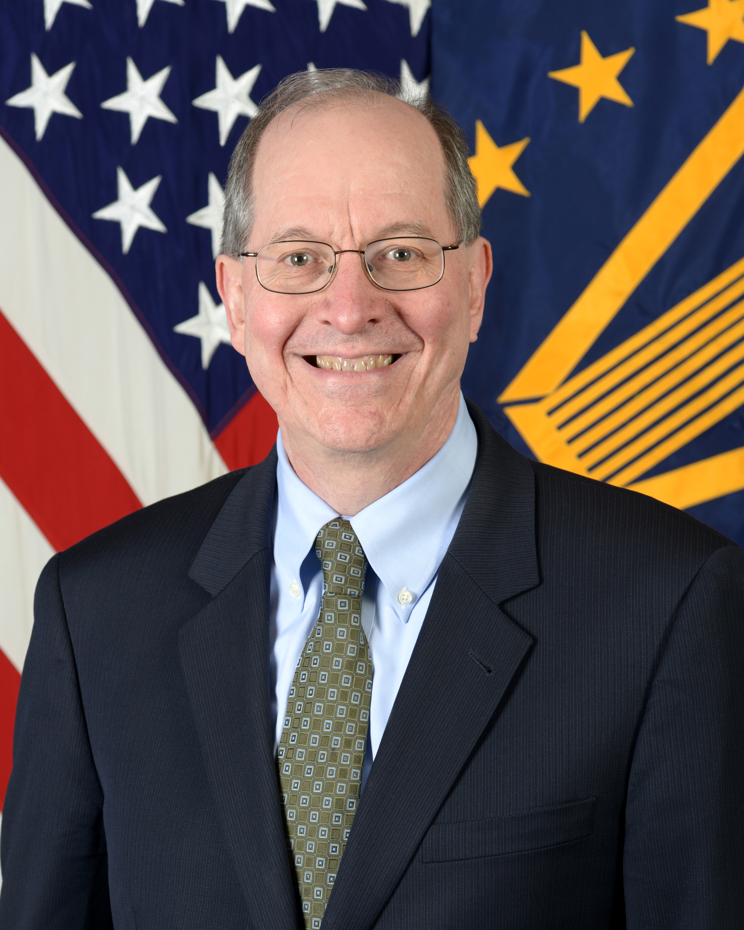 Richard Hale, the deputy chief information officer for Cybersecurity, Office of the Secretary of Defense, poses for his official portrait in the Army portrait studio of the Pentagon in Washington Jan. 8, 2014 140108-A-SS368-006
