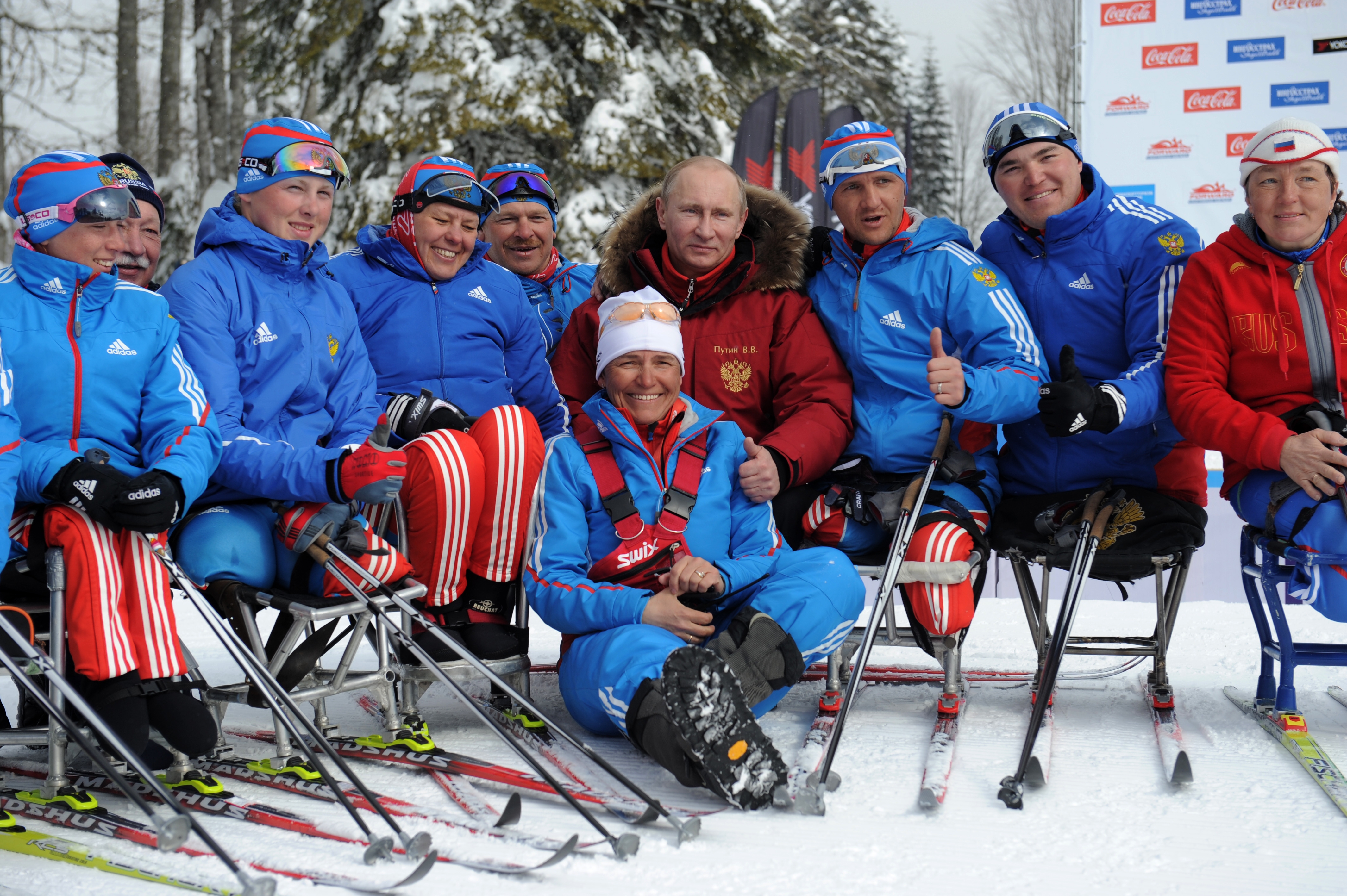 Russian Cross-Country Skiing and Biathlon athletes in Sochi