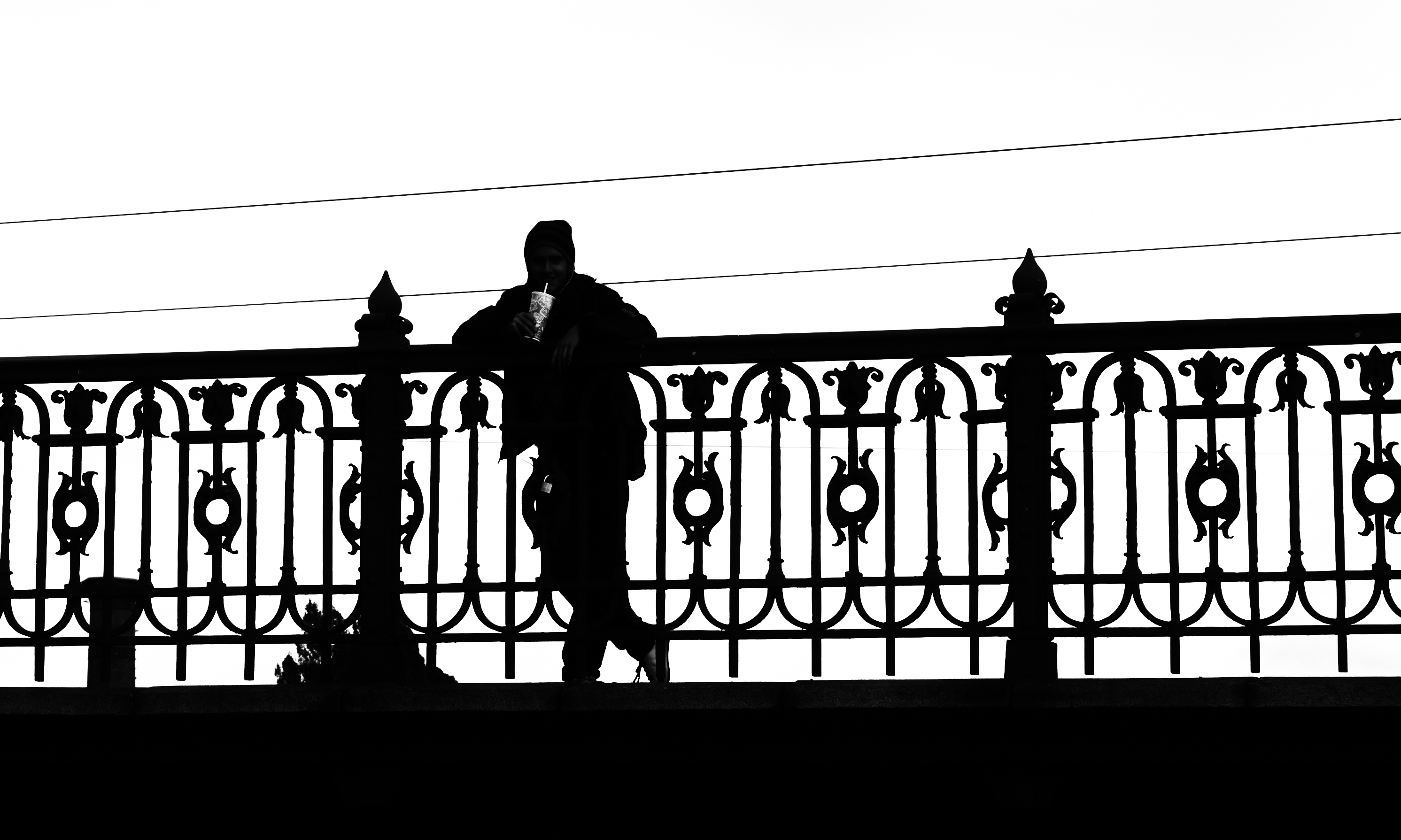 Silhouette of a drinking man in Berlin (10945120673)