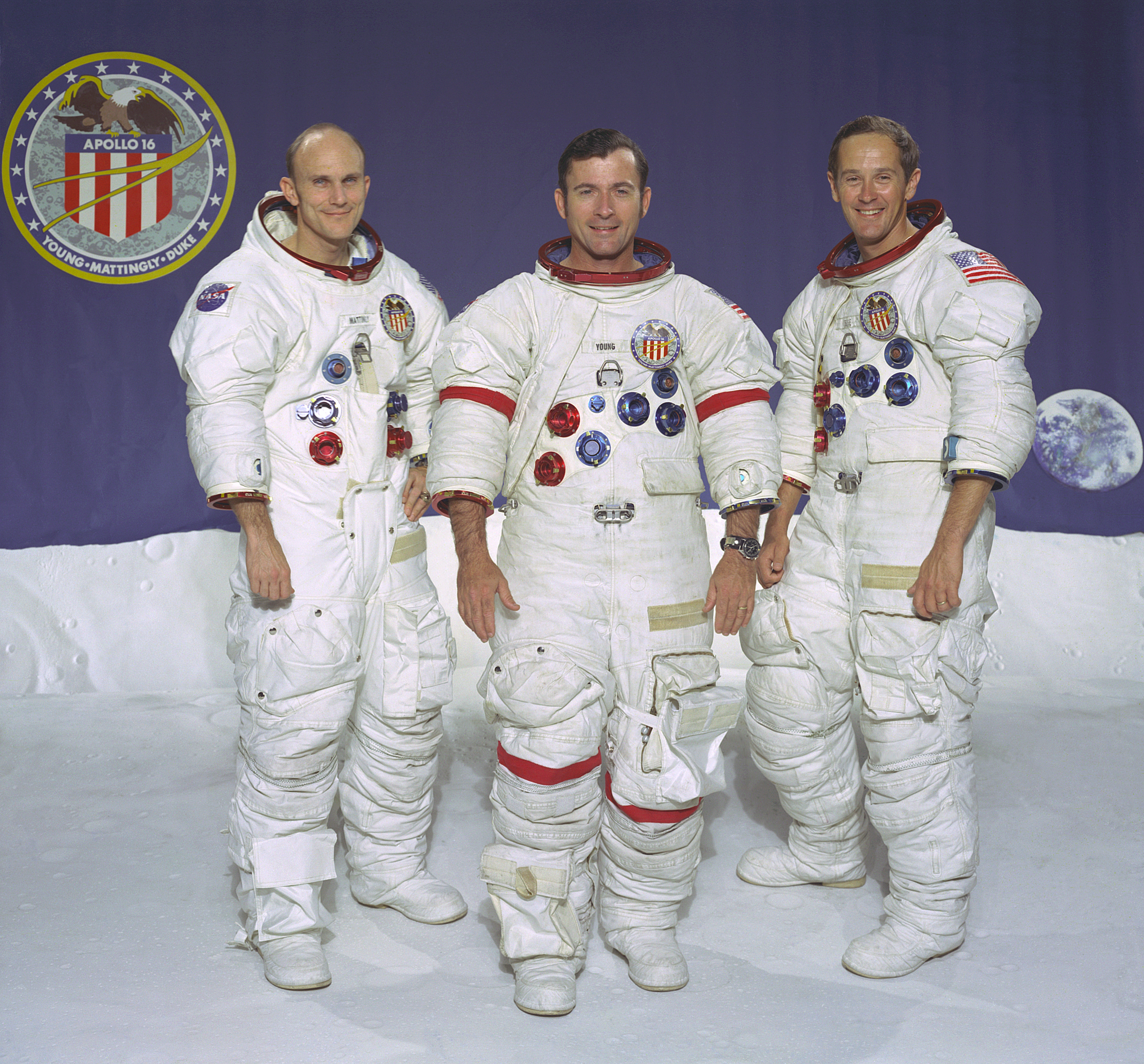 The Apollo 16 Prime Crew - GPN-2000-001134