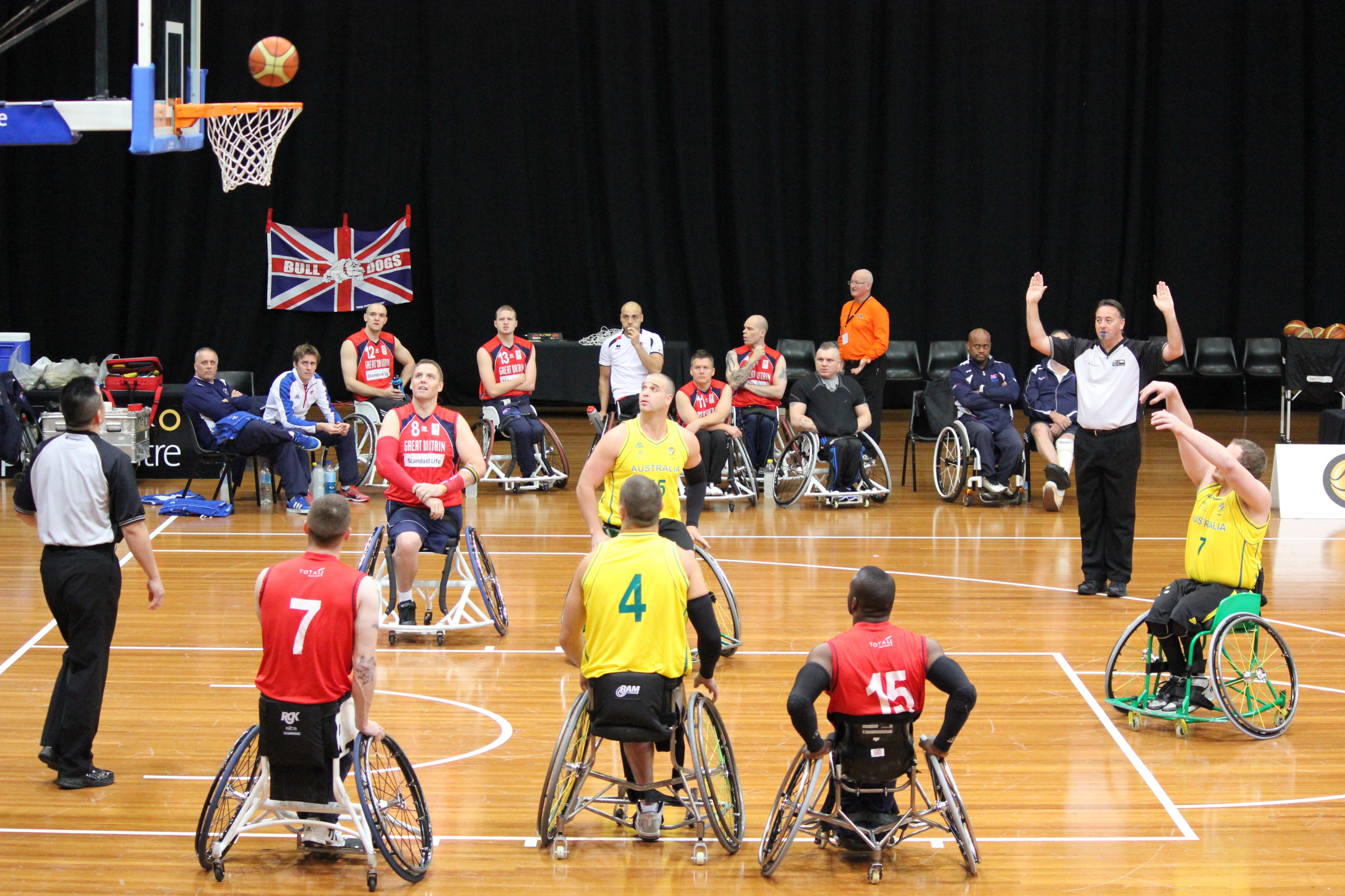 Australia men wheelchair basketball v Great Britain 5825