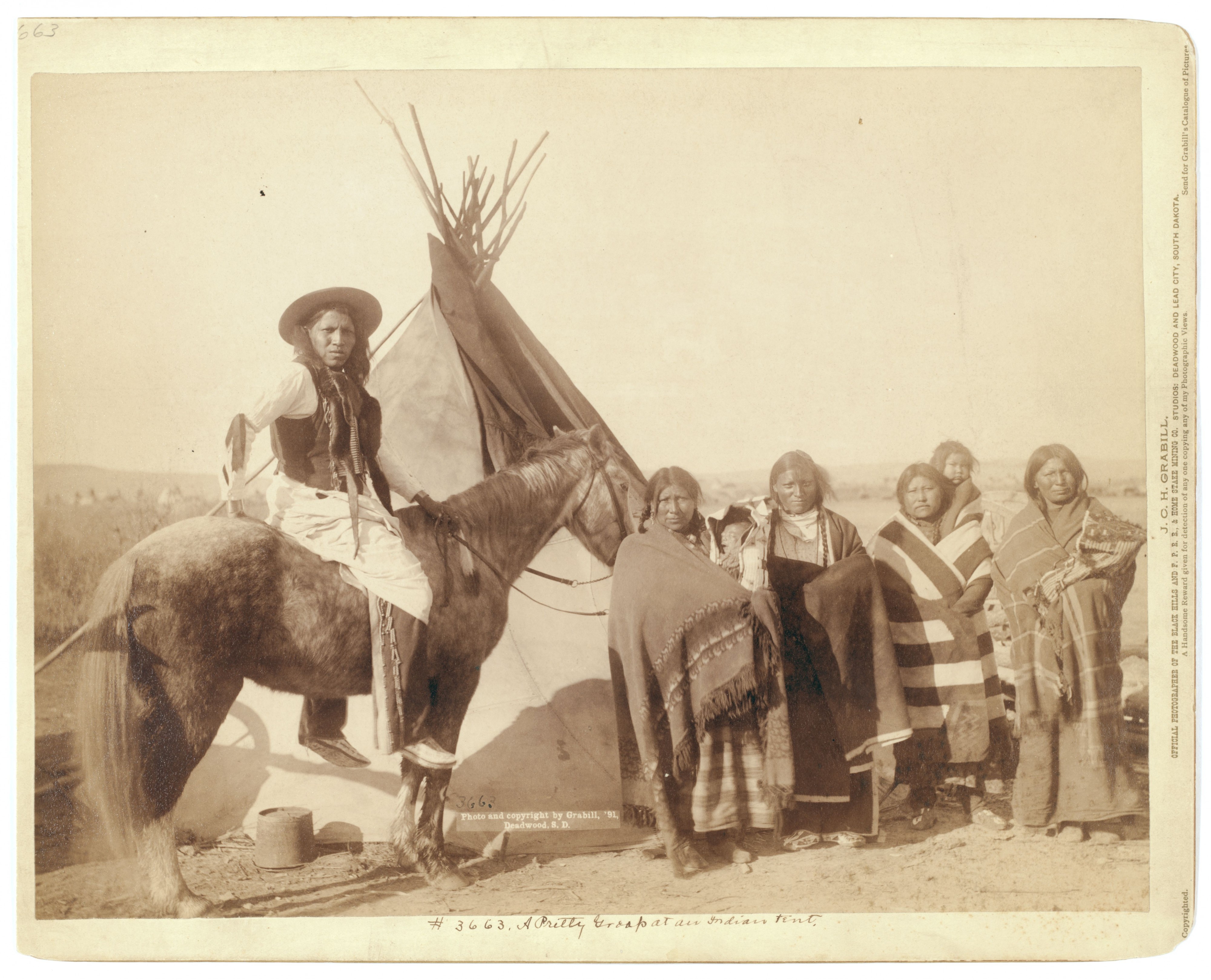 Grabill - A pretty group at an Indian tent