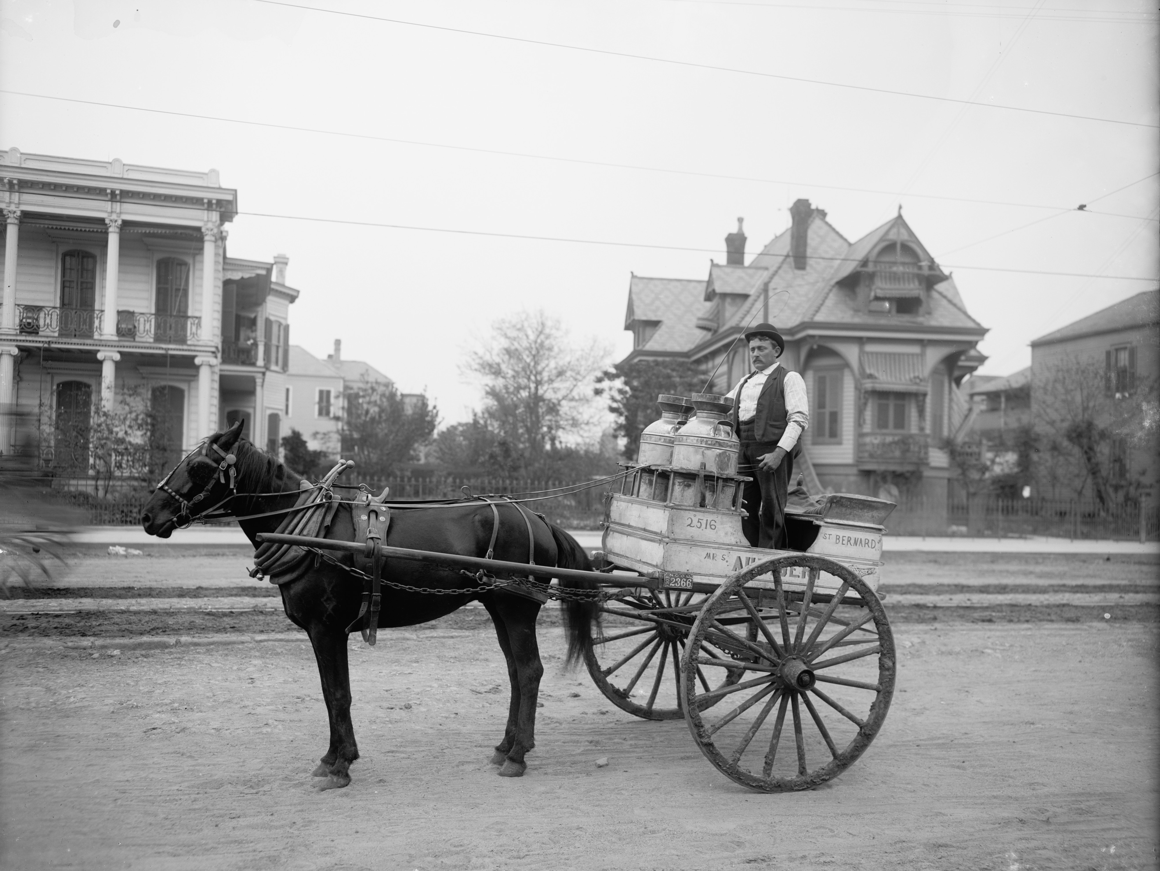 New Orleans Milk Cart Esplanade Ave