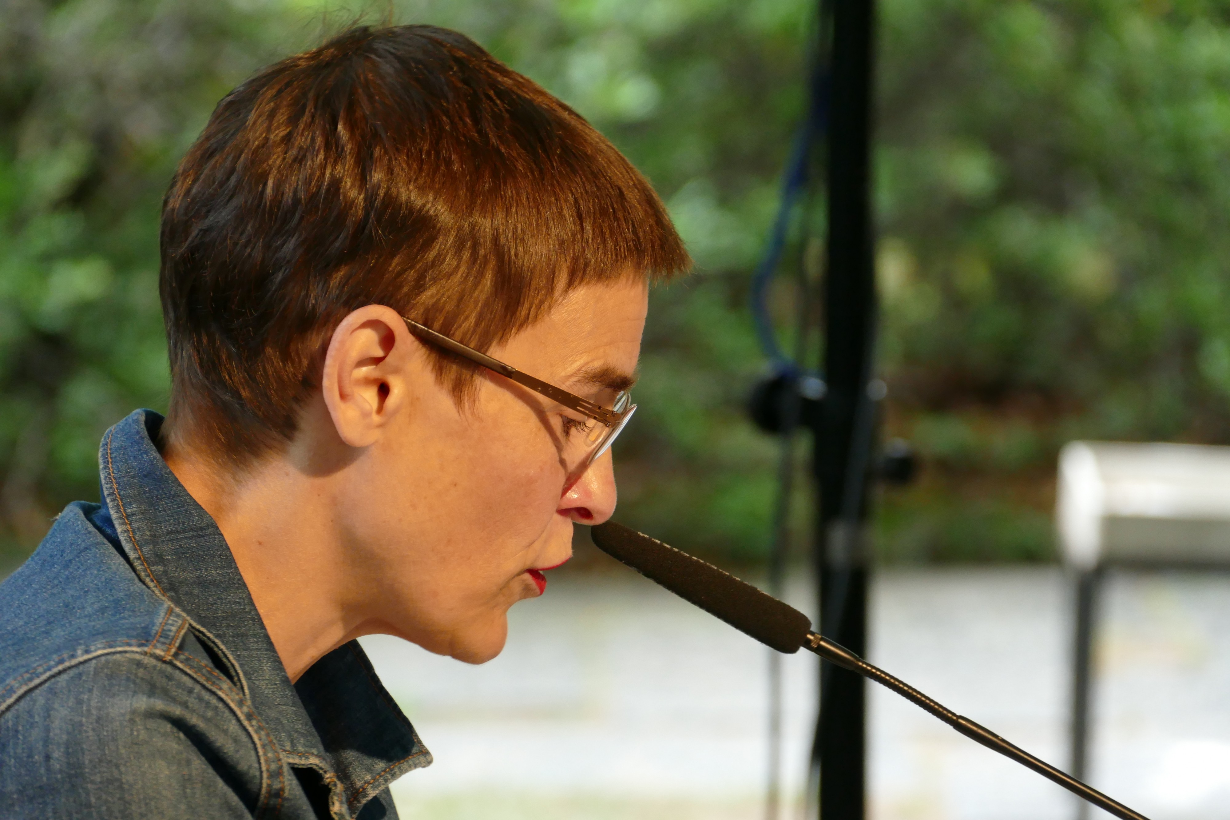 Odile Kennel auf dem Poesiefestival Berlin