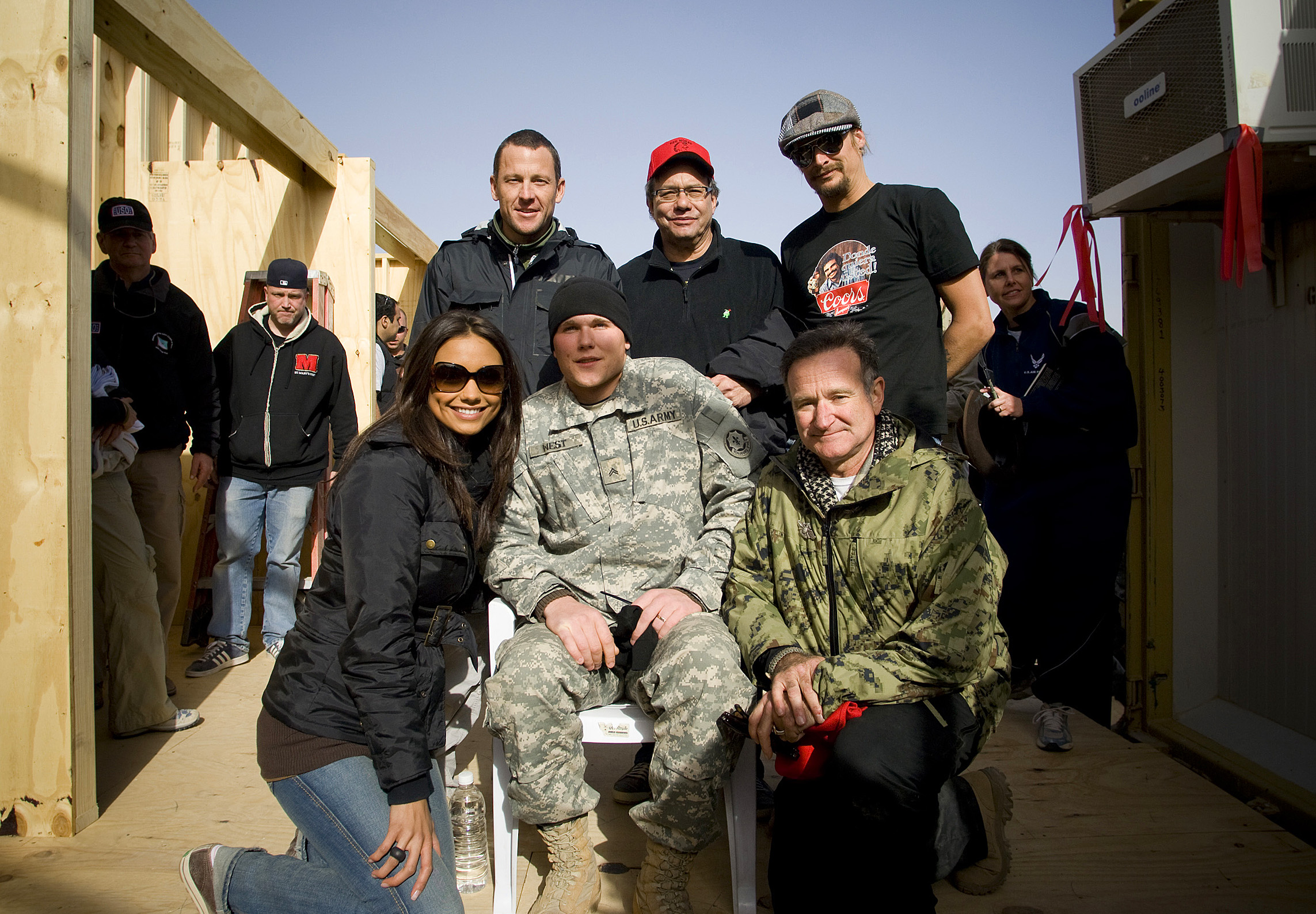 USO Holiday Tour Visits Balad,