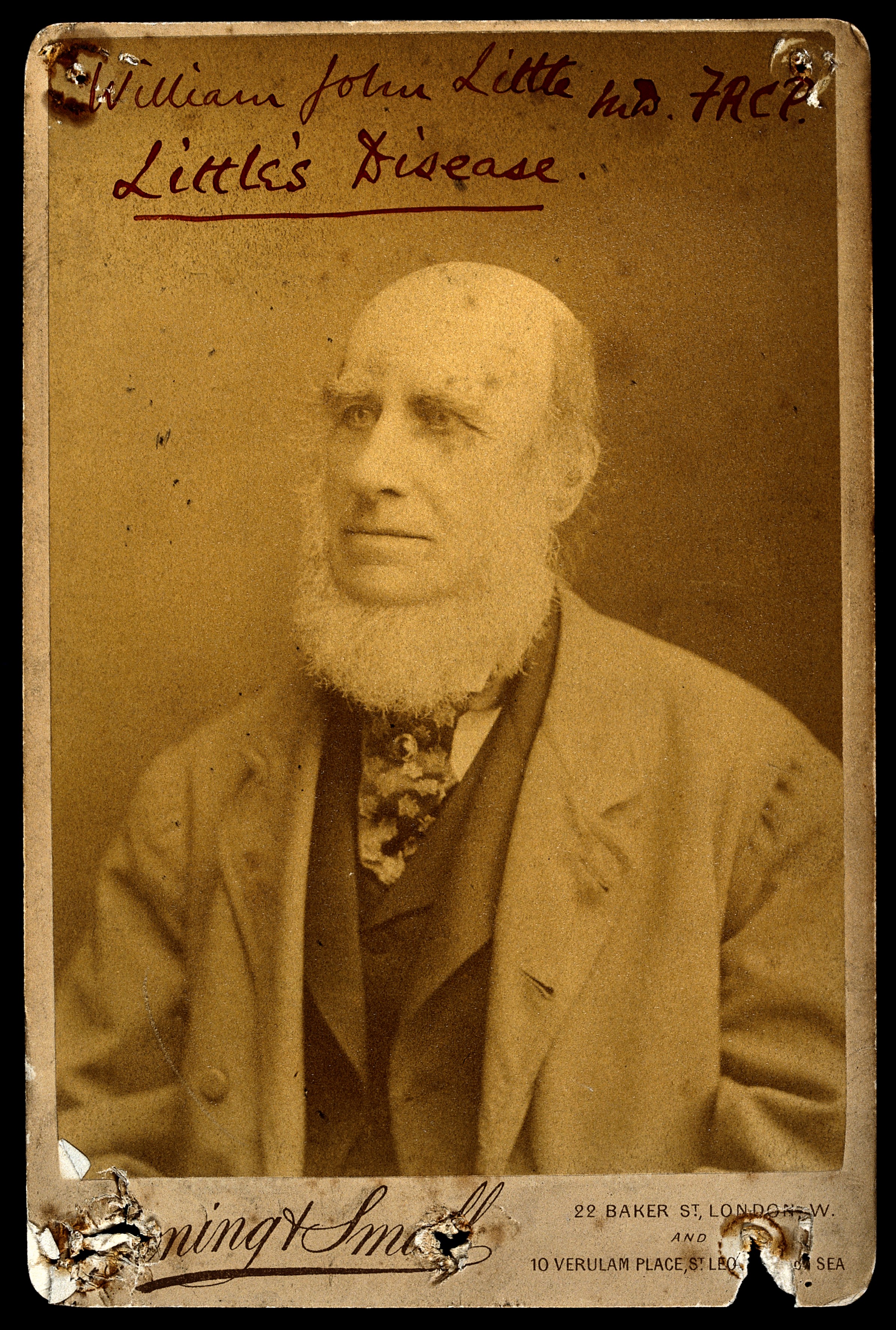 William John Little. Photograph by Boning & Small. Wellcome V0026720