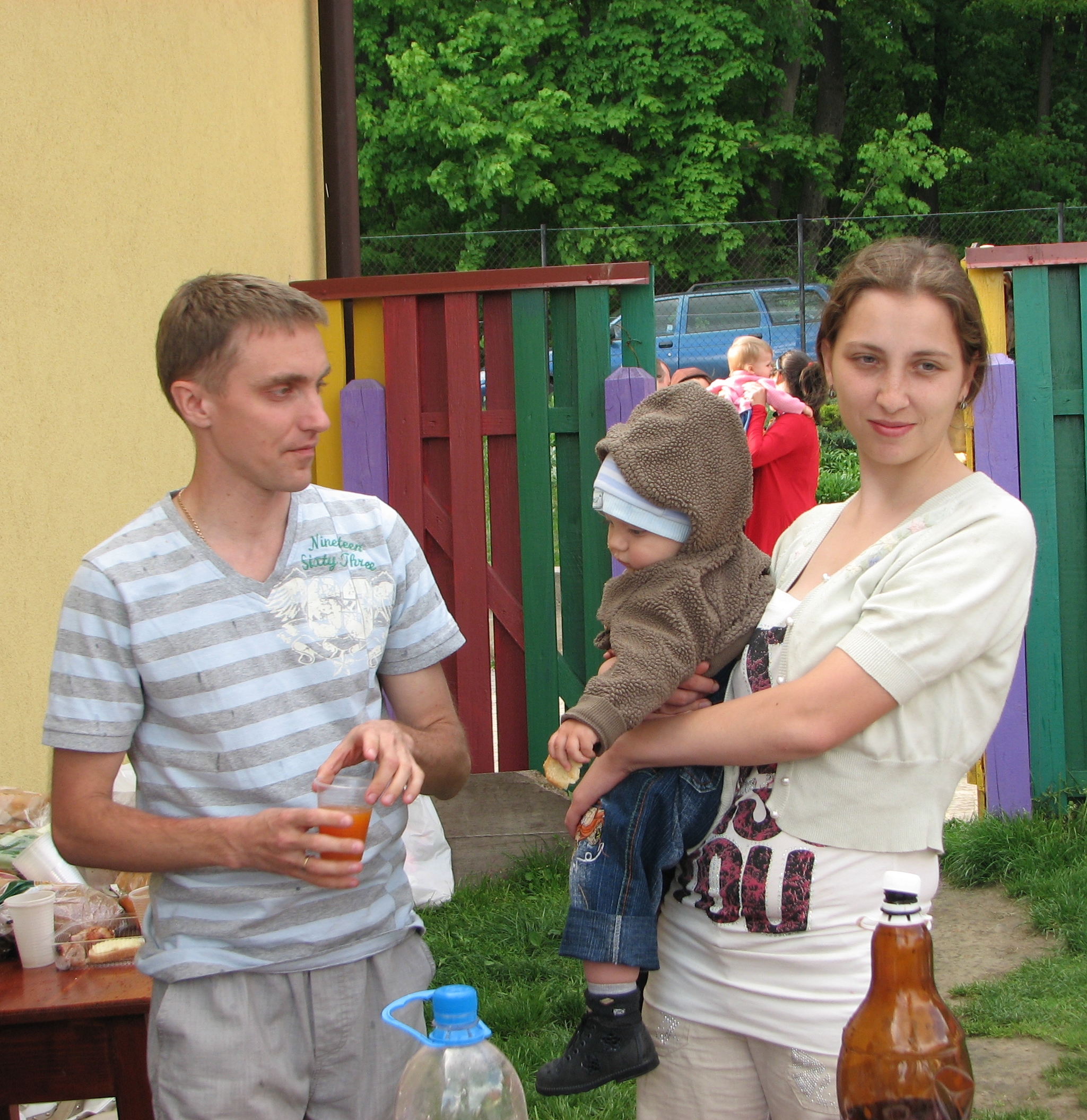 A Catholic family,  gathered for a picnic for the parish families, picture 18