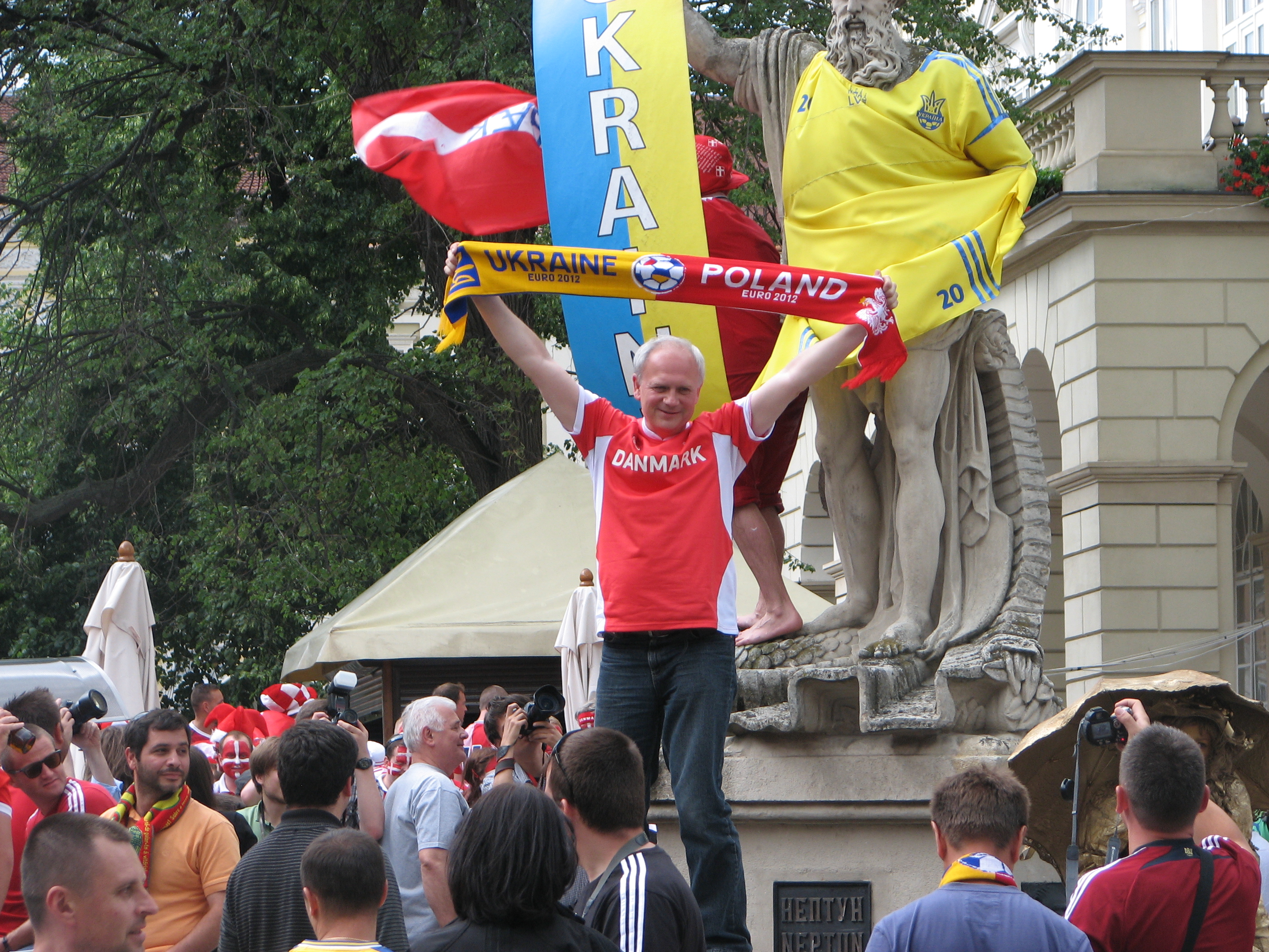 People in Lviv, Ukraine. June 2012