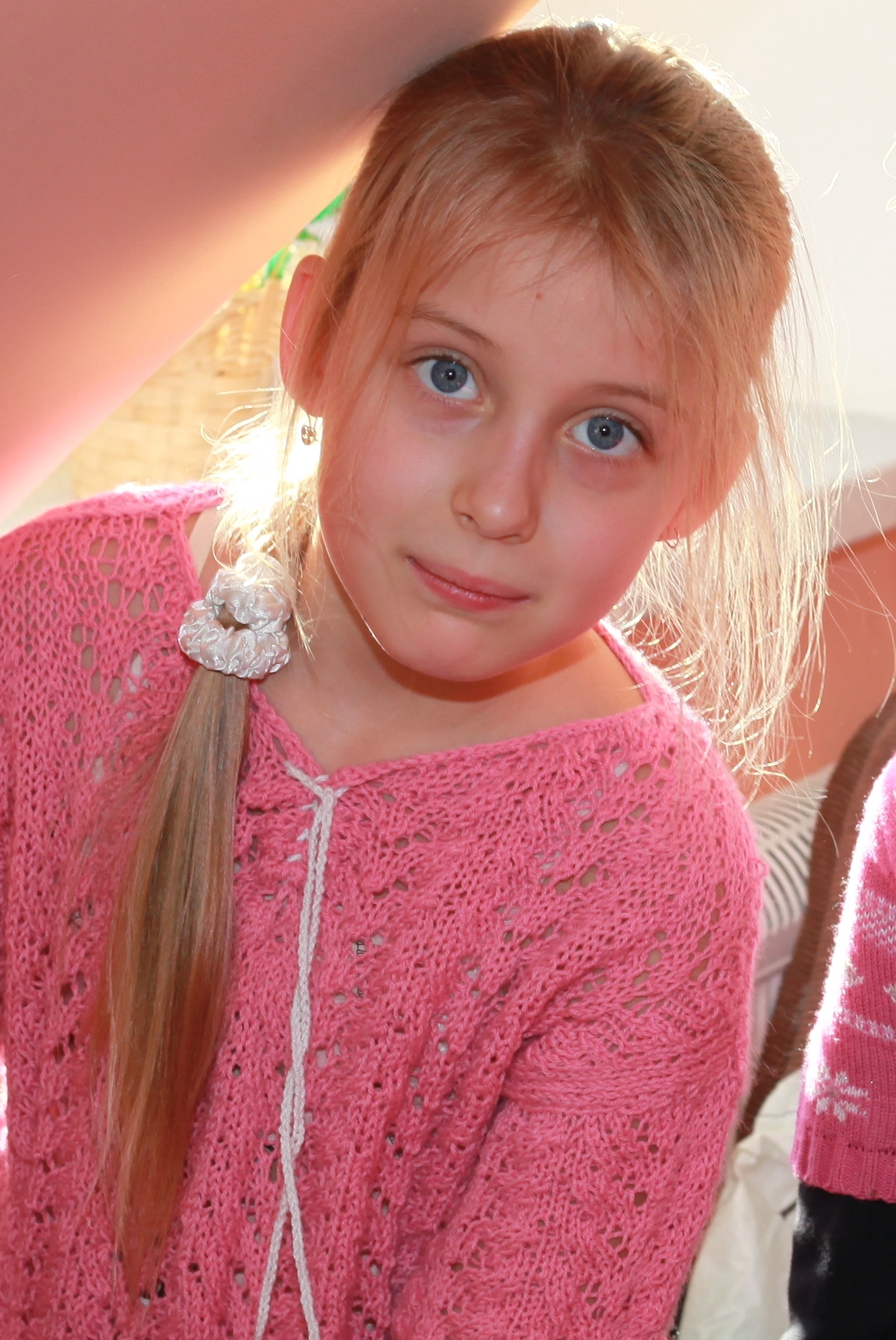 a charming cute blond Catholic girl