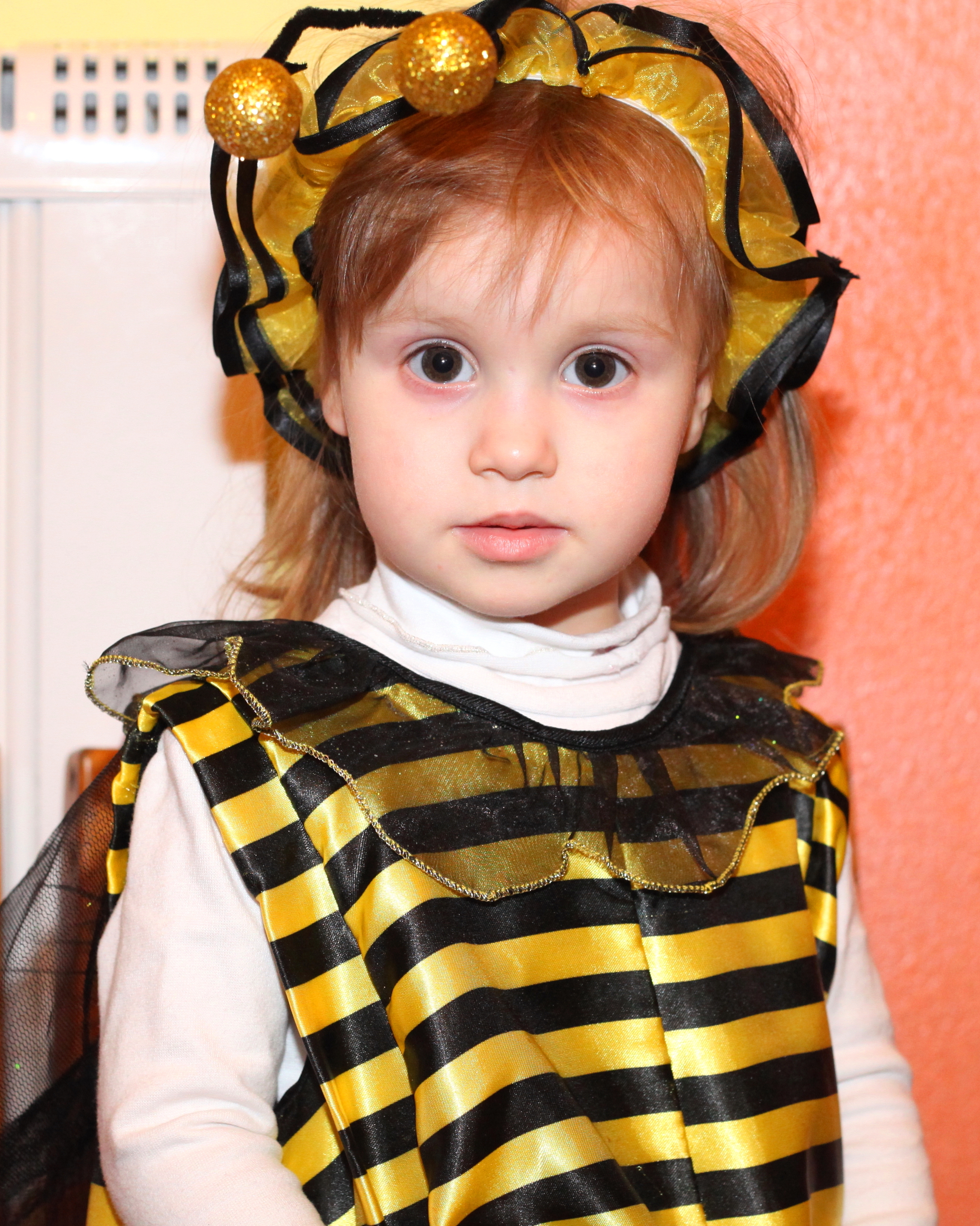 a cute amazing child girl in a Catholic kindergarten, photo 1