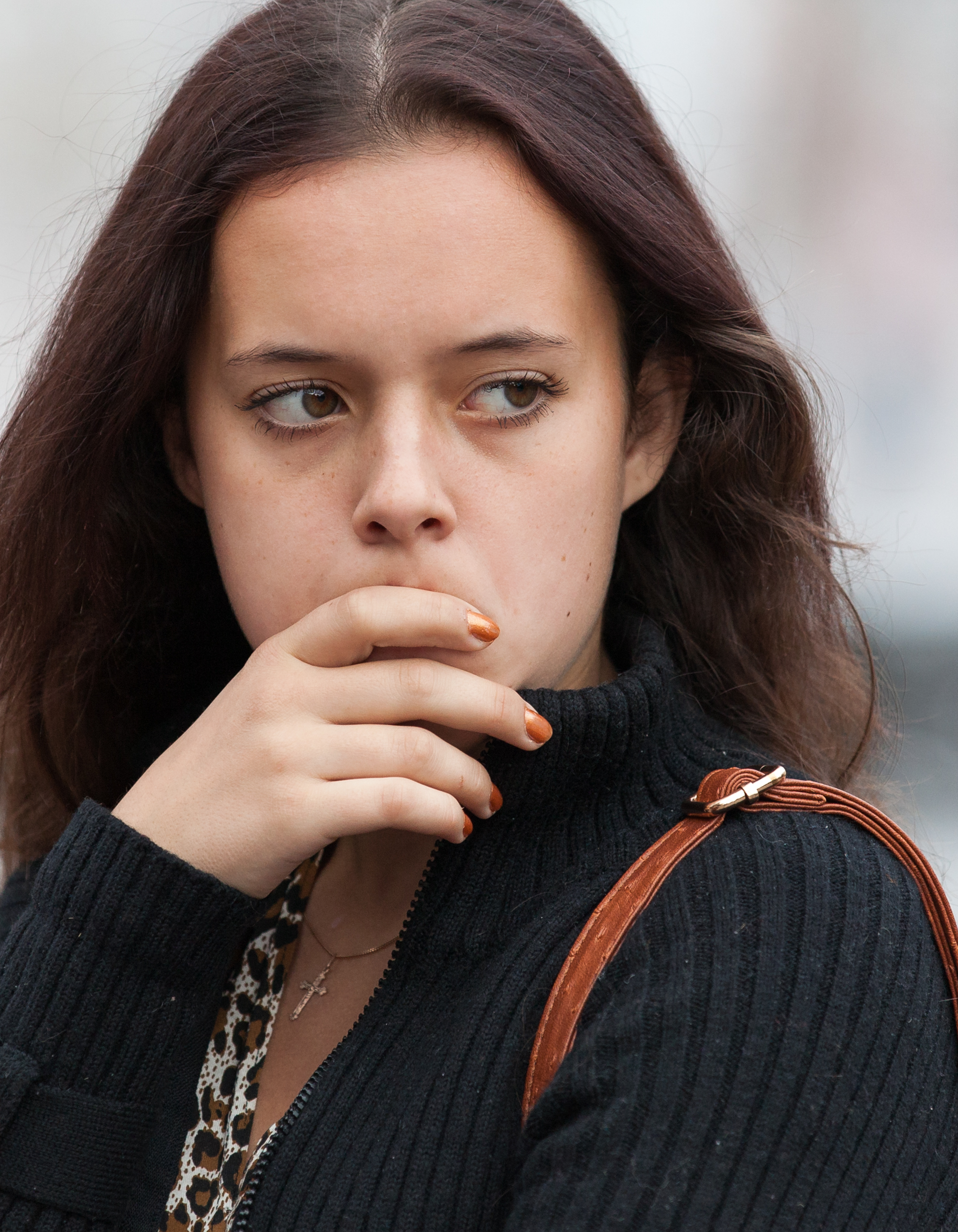 a cute brunette girl photographed in October 2014, picture 57
