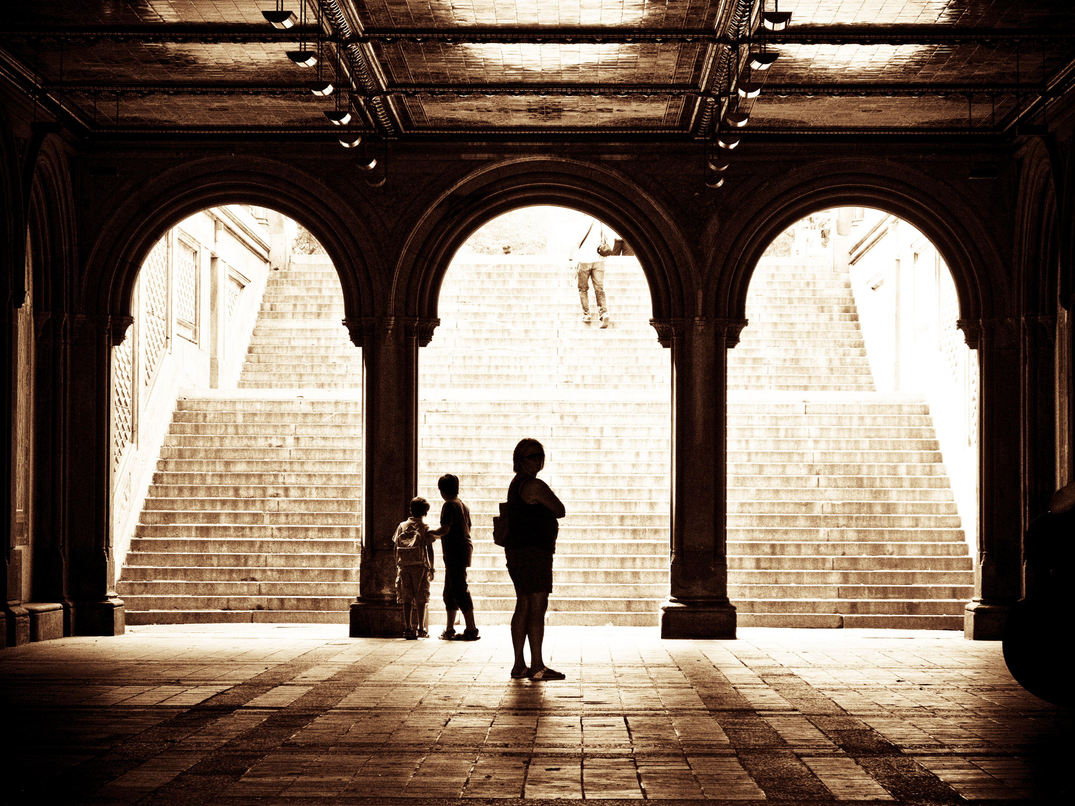Below Bethesda Terrace in the Central Park