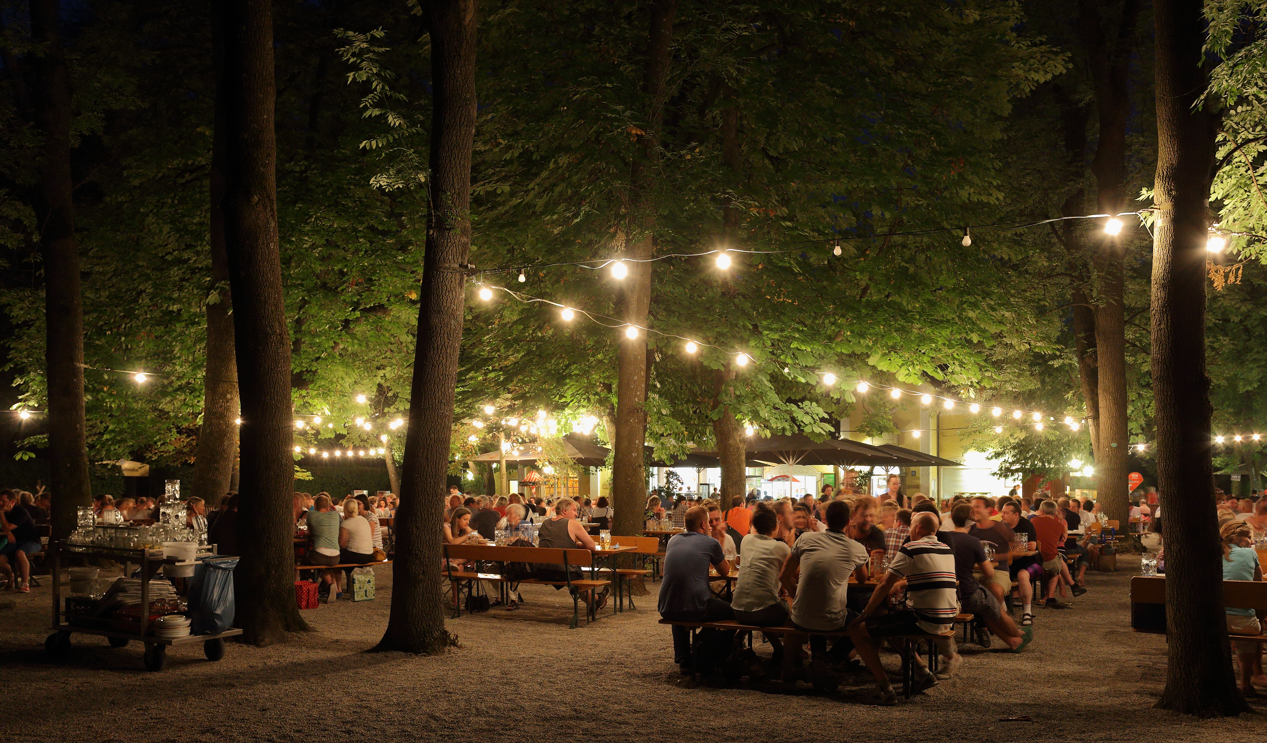 Biergarten at Night 2