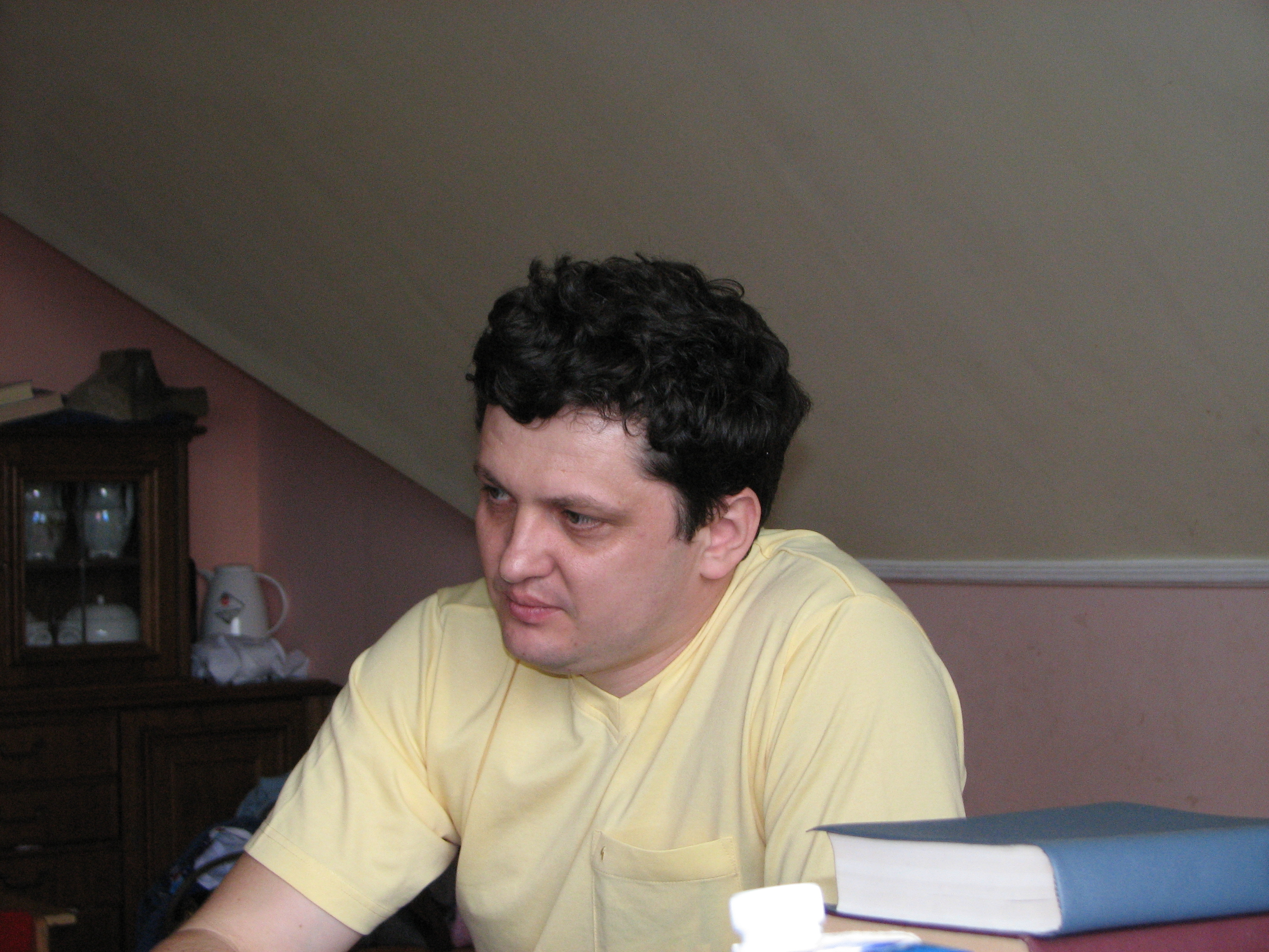 A man at a meeting of Catholic married couples
