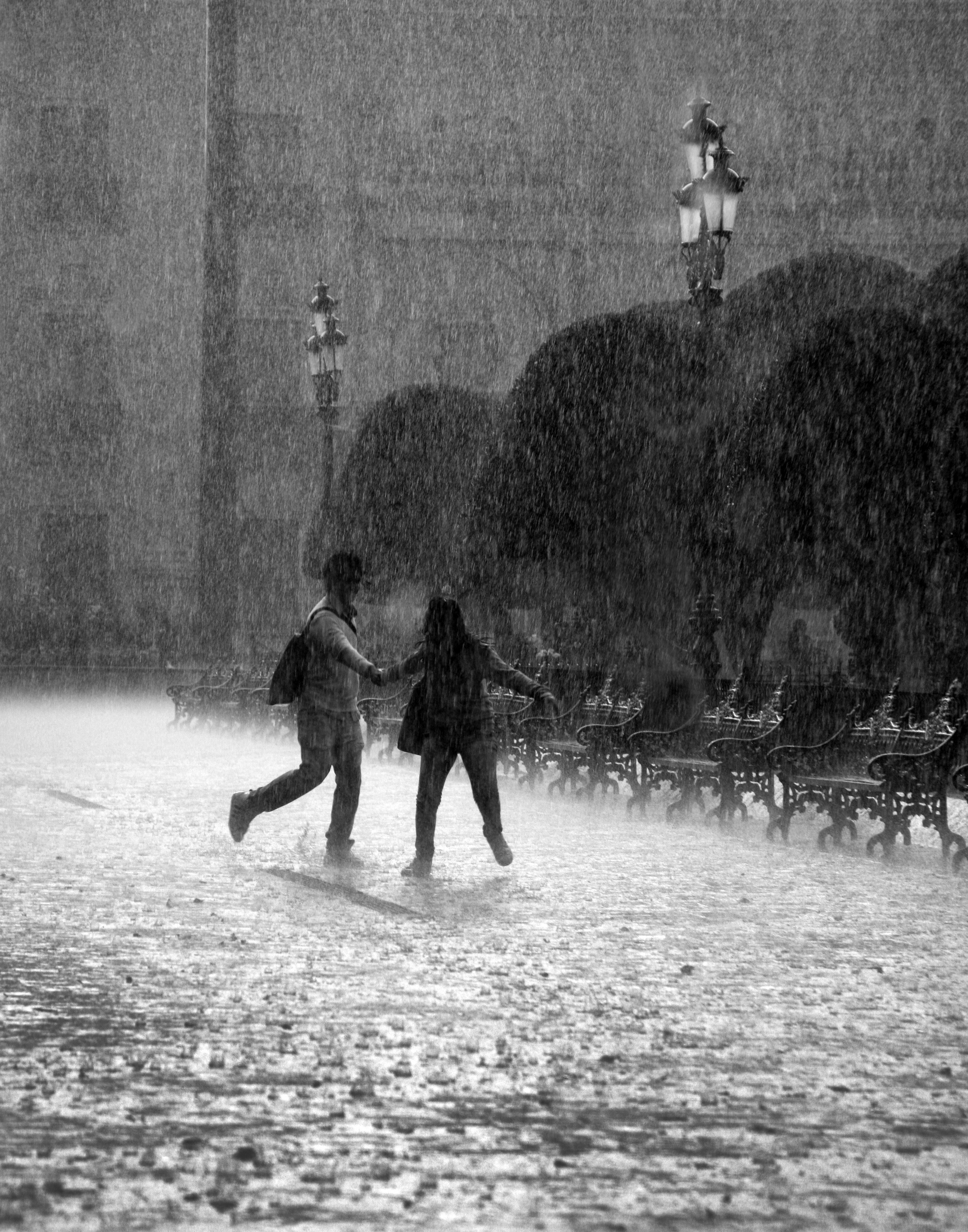 Falling rain in mexico