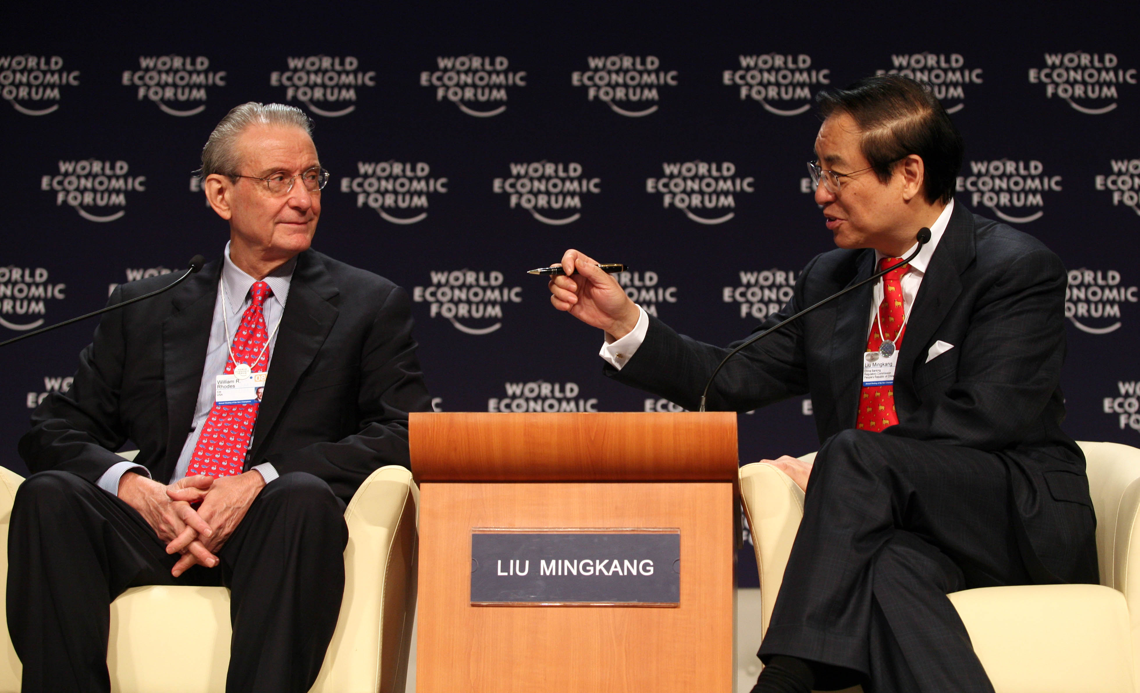 Flickr - World Economic Forum - William Rhodes, Liu Mingkang - Annual Meeting of the New Champions Tianjin 2008