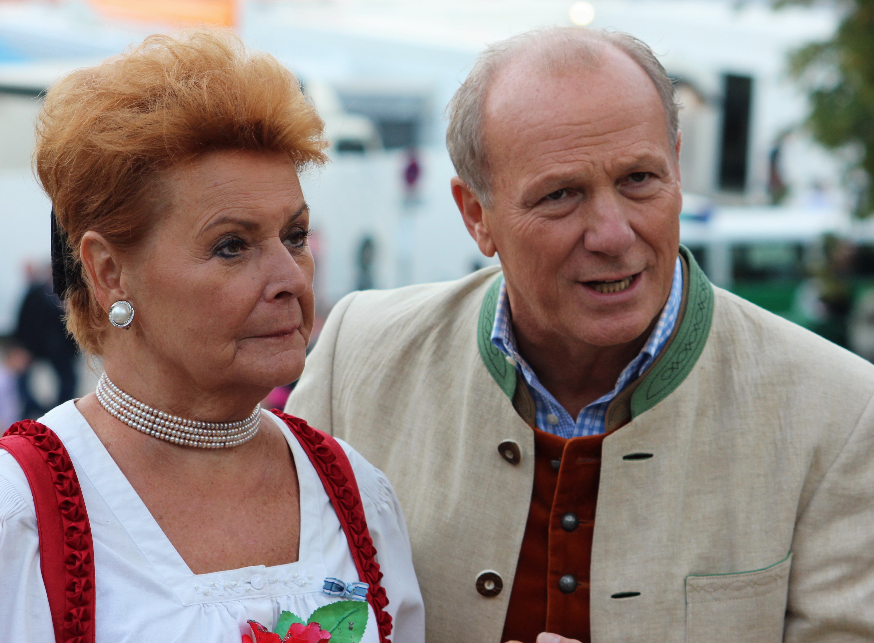 Gabriele Weishaeupl Oktoberfest-Chefin und Michael Harles Fernsehmoderator