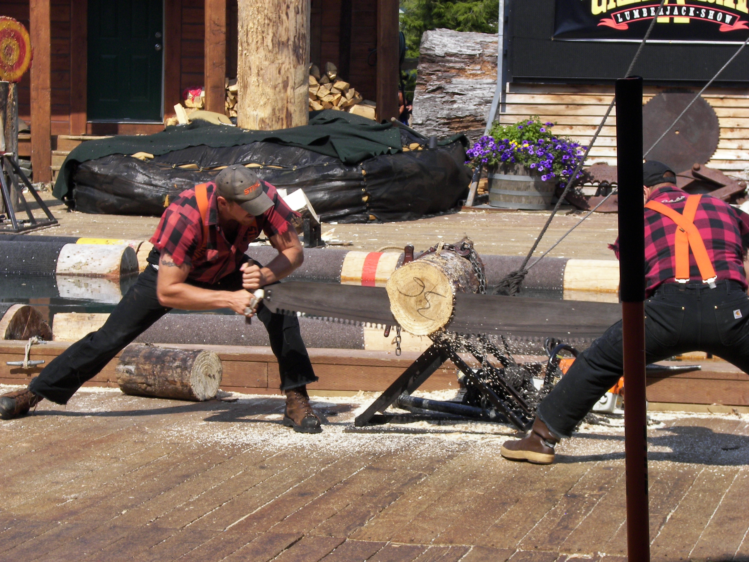 Great Alaskan Lumberjack Show crosscut saw 2