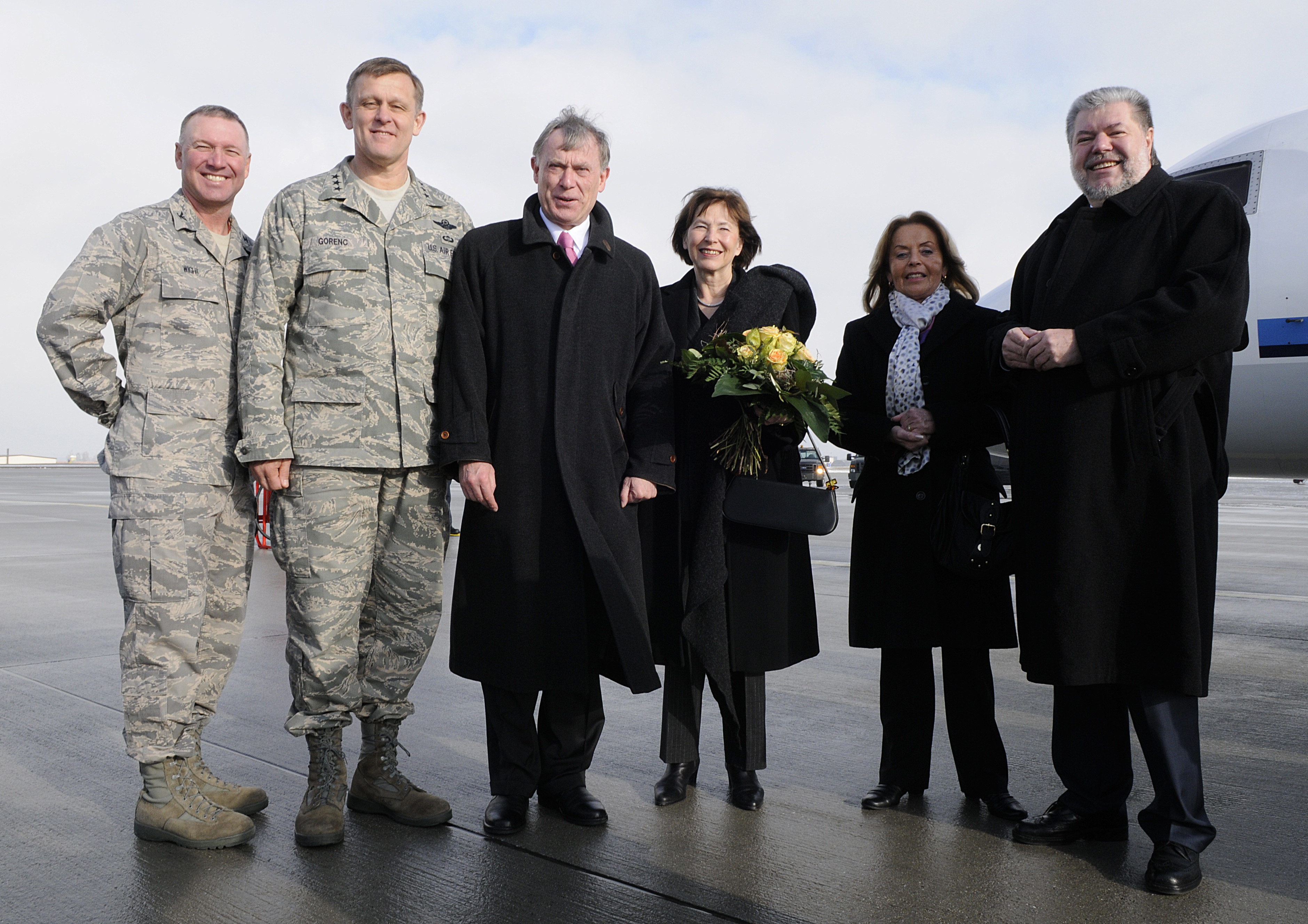 Horst Koehler and Kurt Beck Spangdahlem Air Base