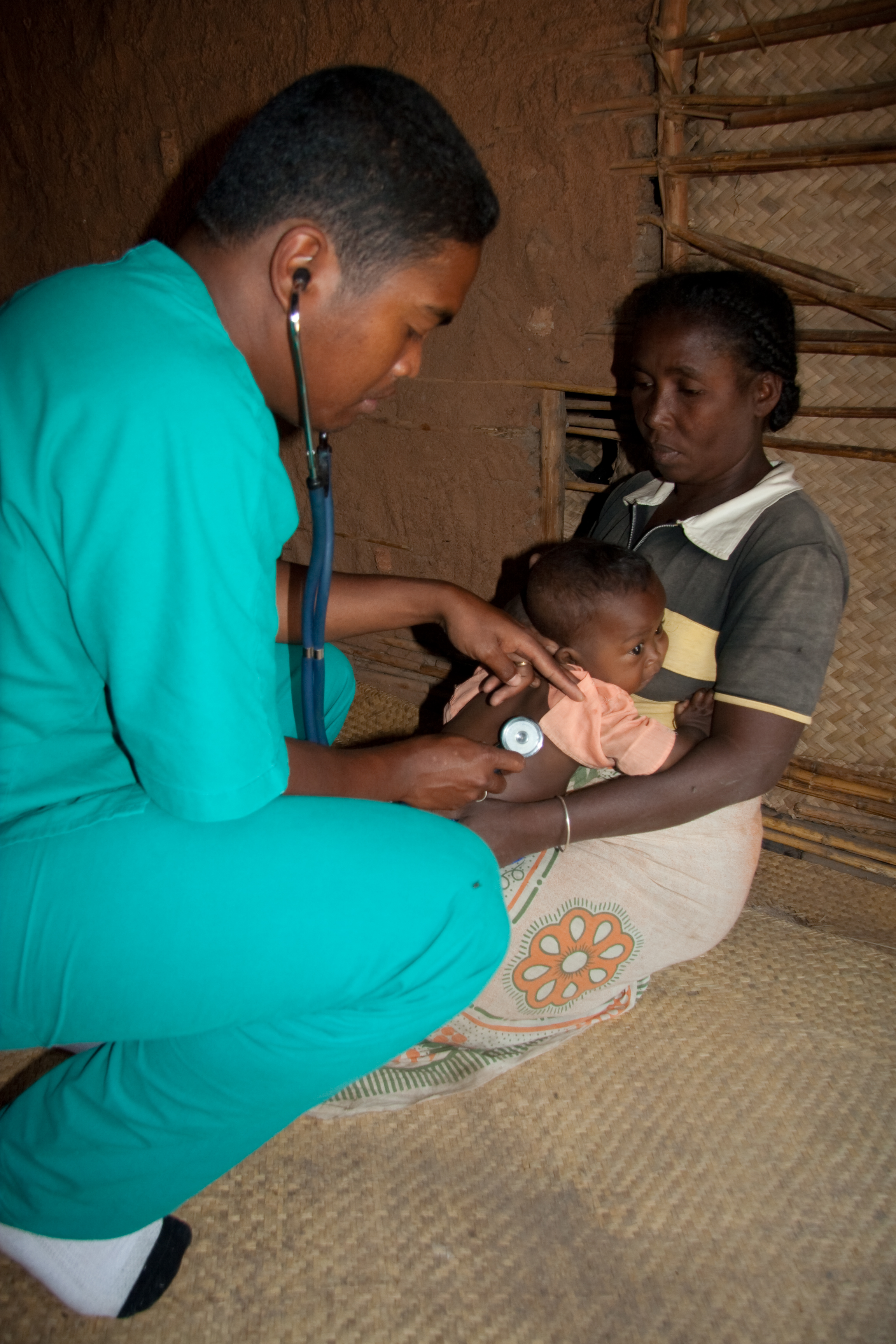 Hoveraid Dr treating baby