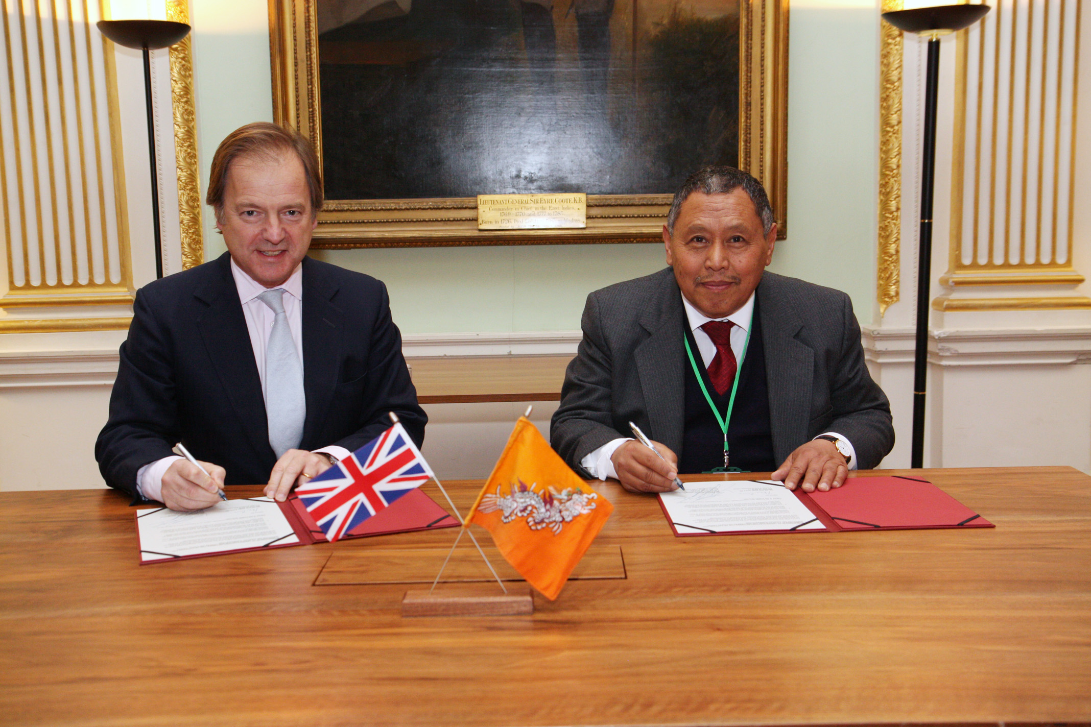 Hugo Swire and Sonam Tobgye