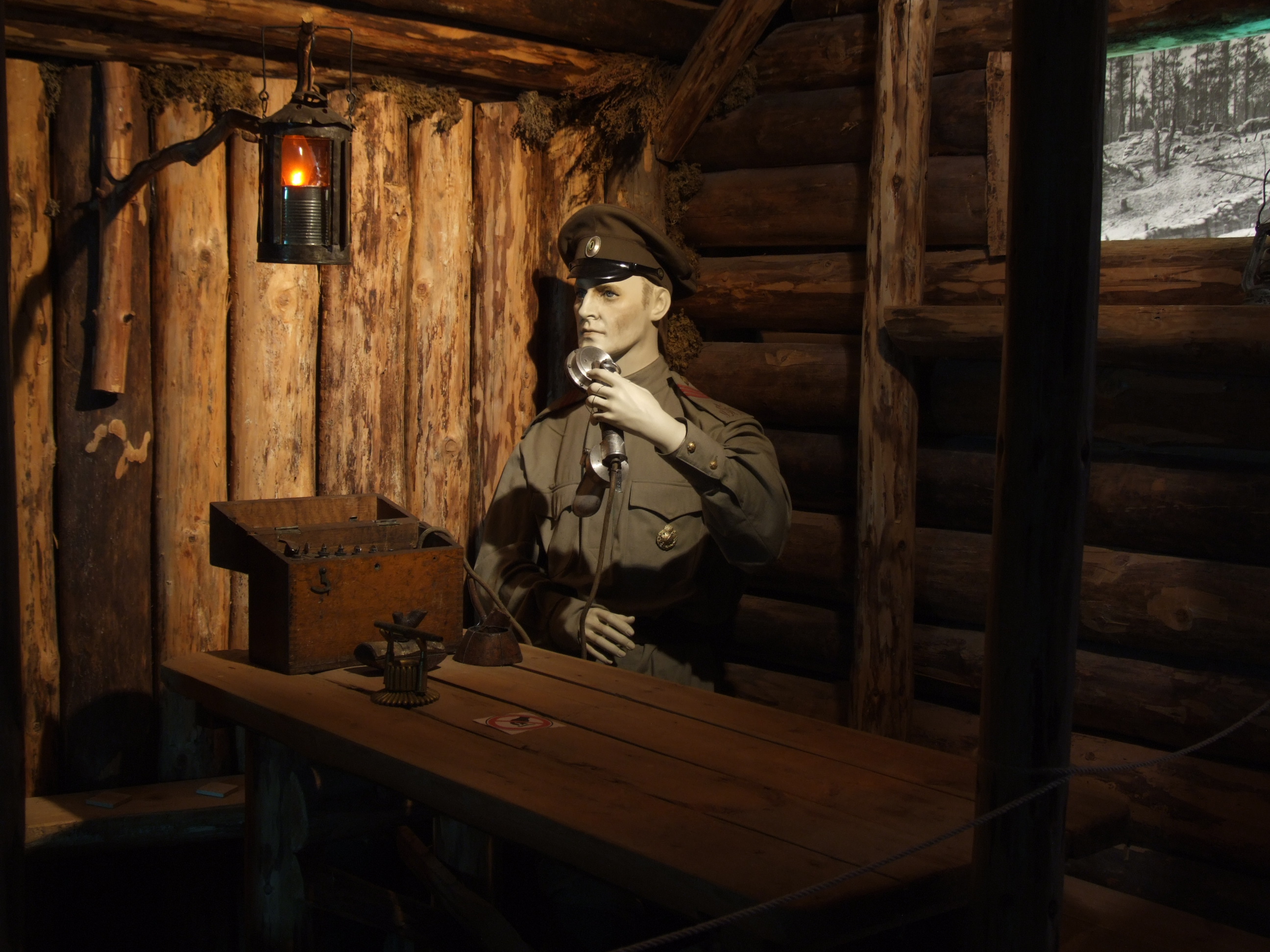 Imperial Russian soldier with phone