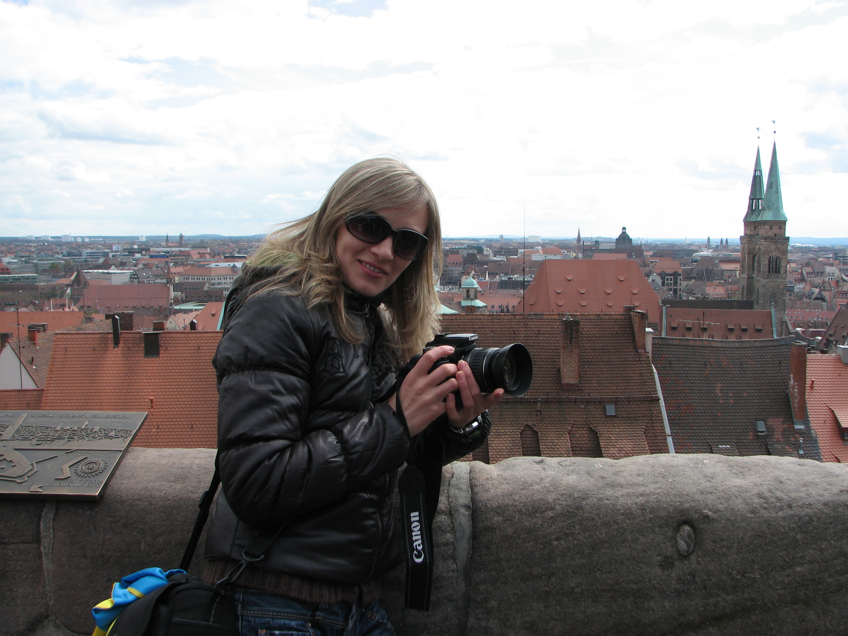 A girl with a Canon camera, Nuremberg, Germany