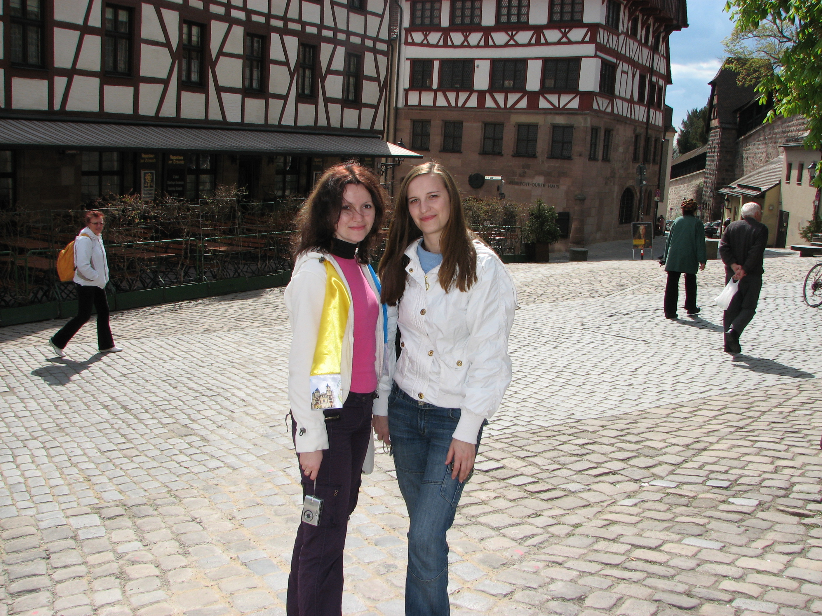 Catholic girls visiting Nuremberg, Germany
