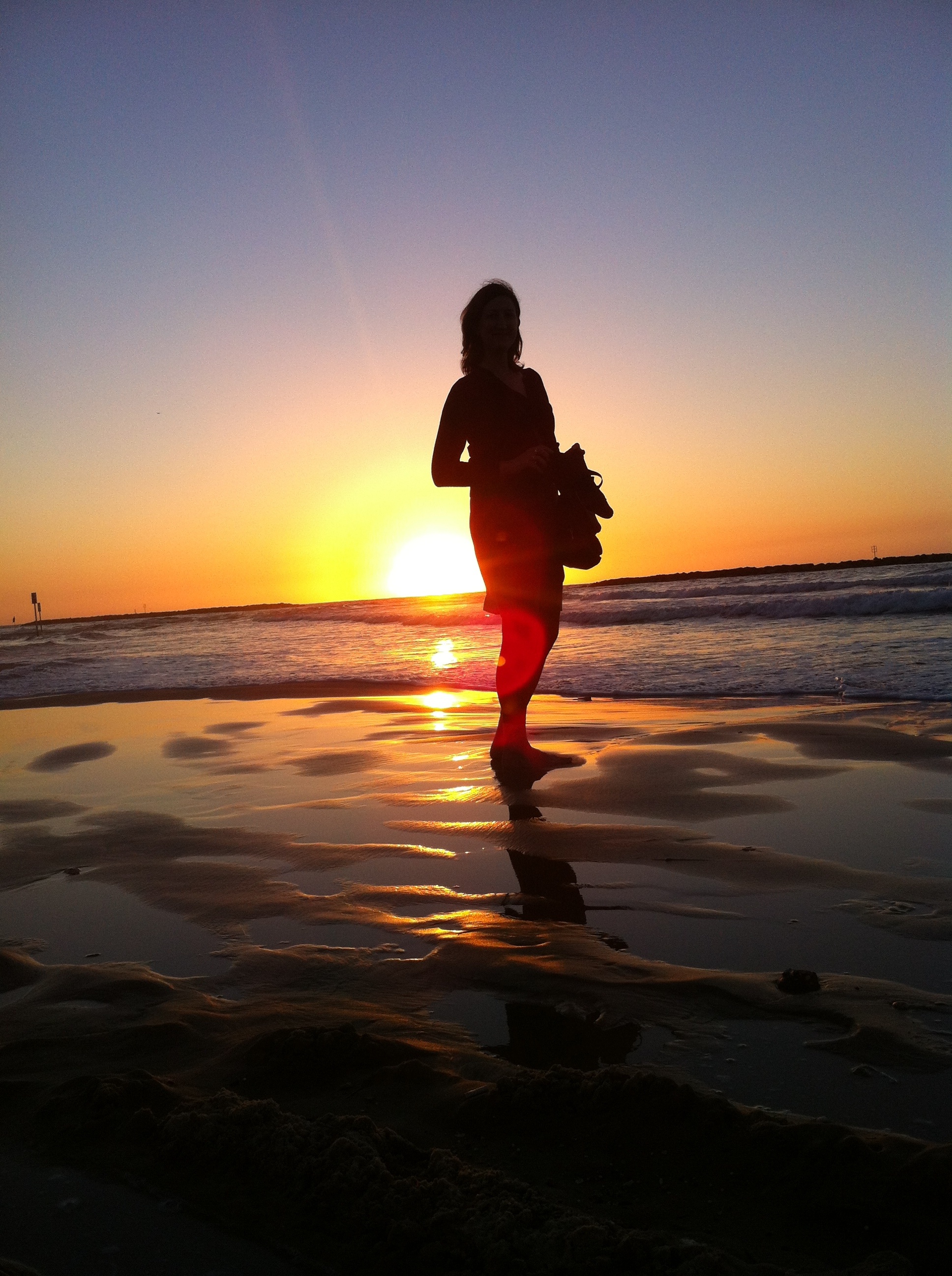 On the beach at sunset (12149707764)