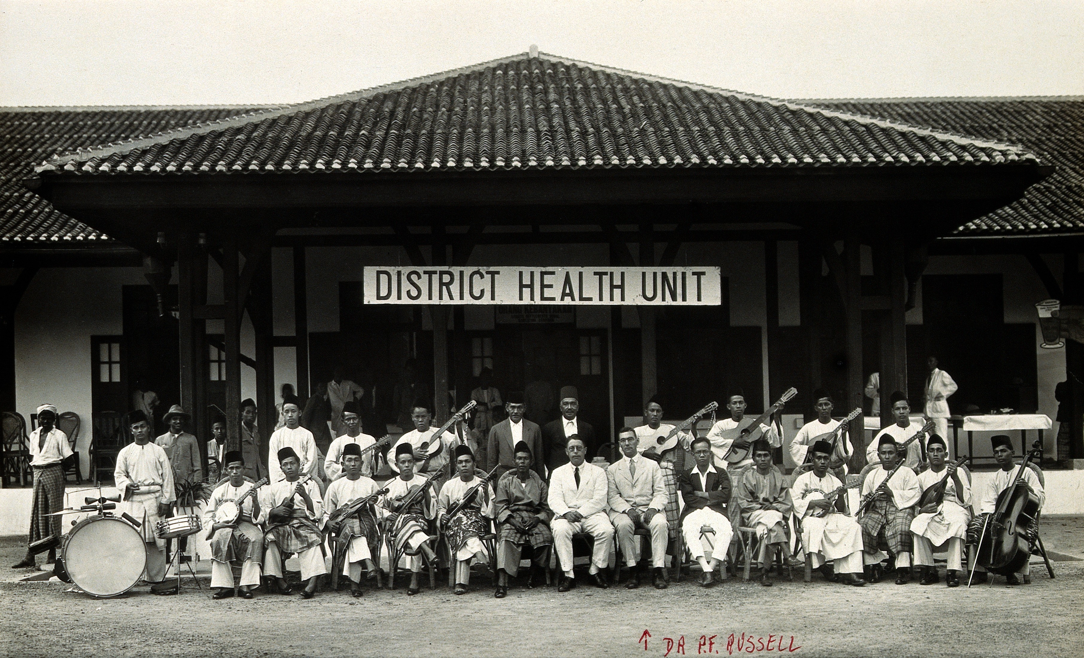 P.F. Russell and District Health Unit in Malaya. Photograph. Wellcome V0028070
