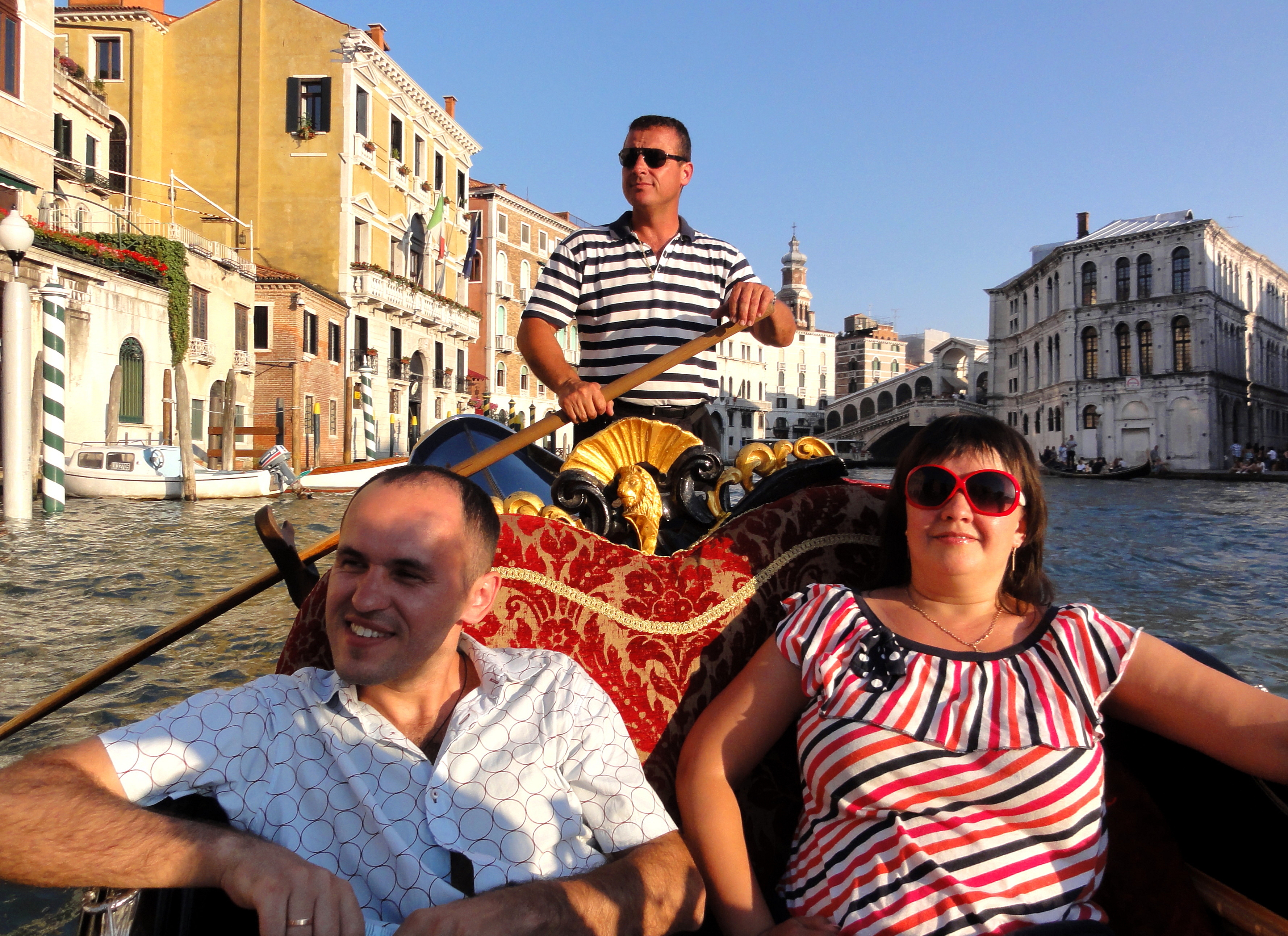 people in a gondola in Venice, Italy, European Union, picture 7