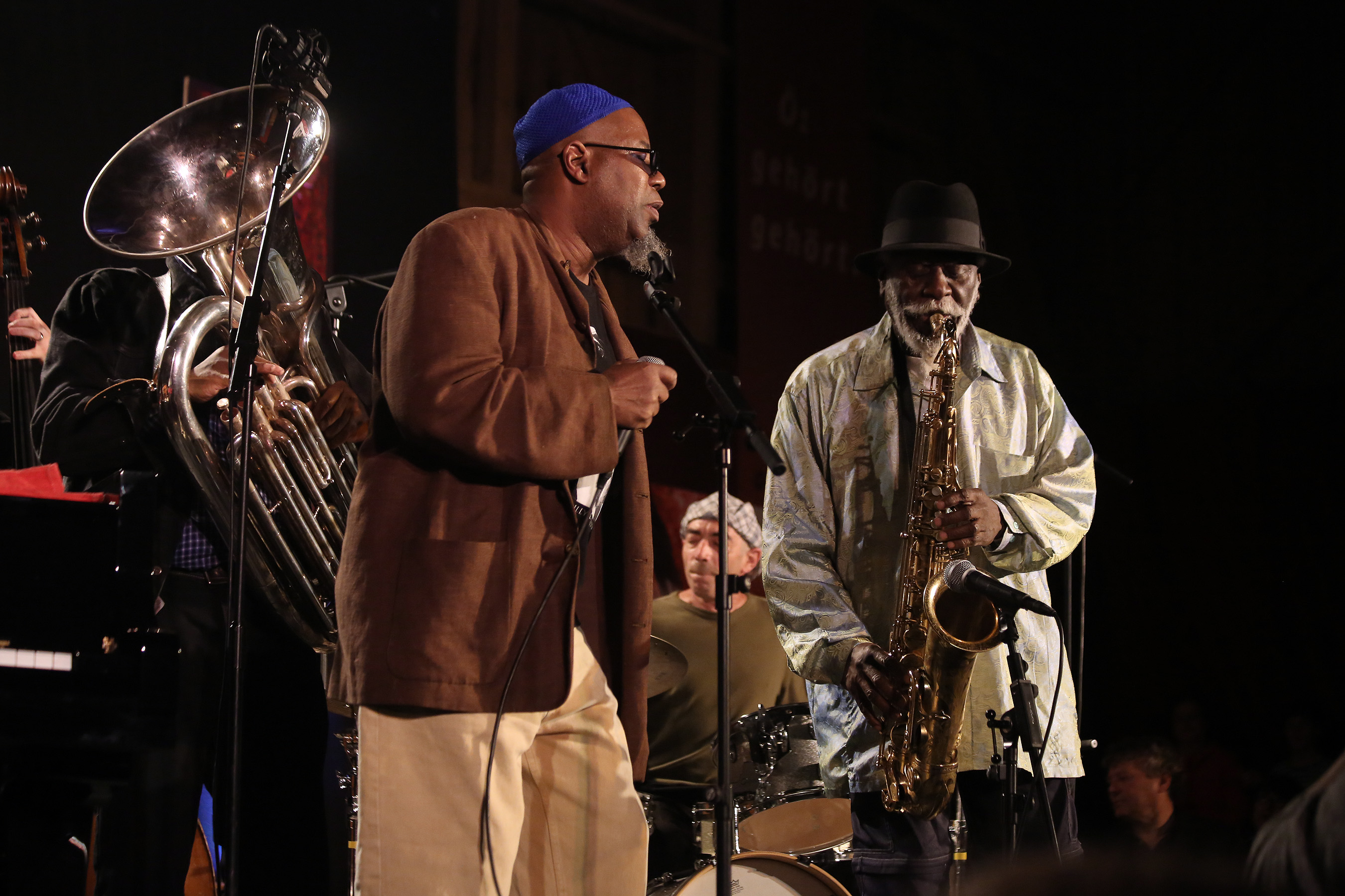 Pharoah Sanders Quartet ft Dwight Trible and Howard Johnson - INNtöne Jazzfestival 2013 33
