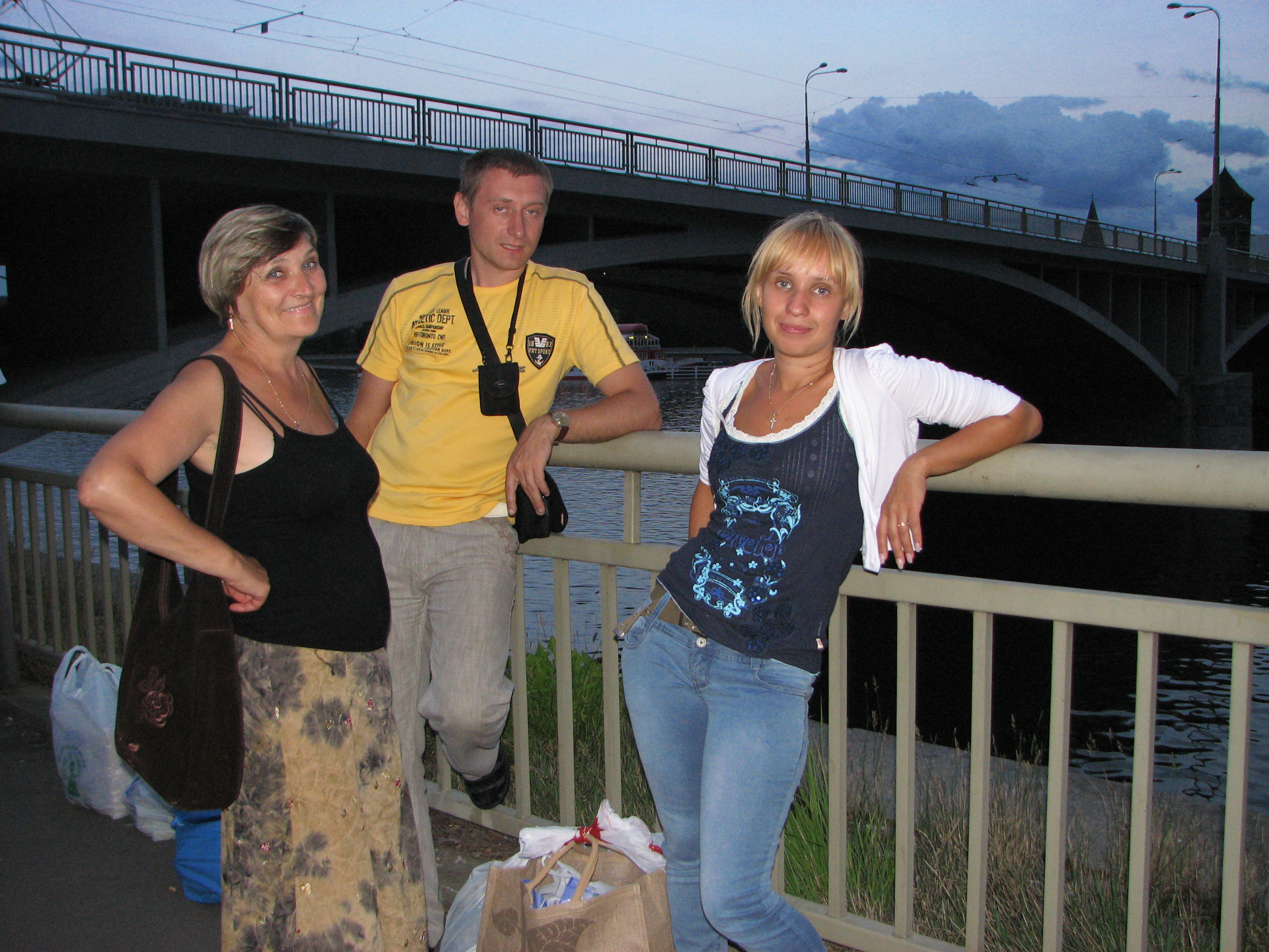 People near Vltava river in Prague (Praha) city, Czech Republic, European Union, picture 34